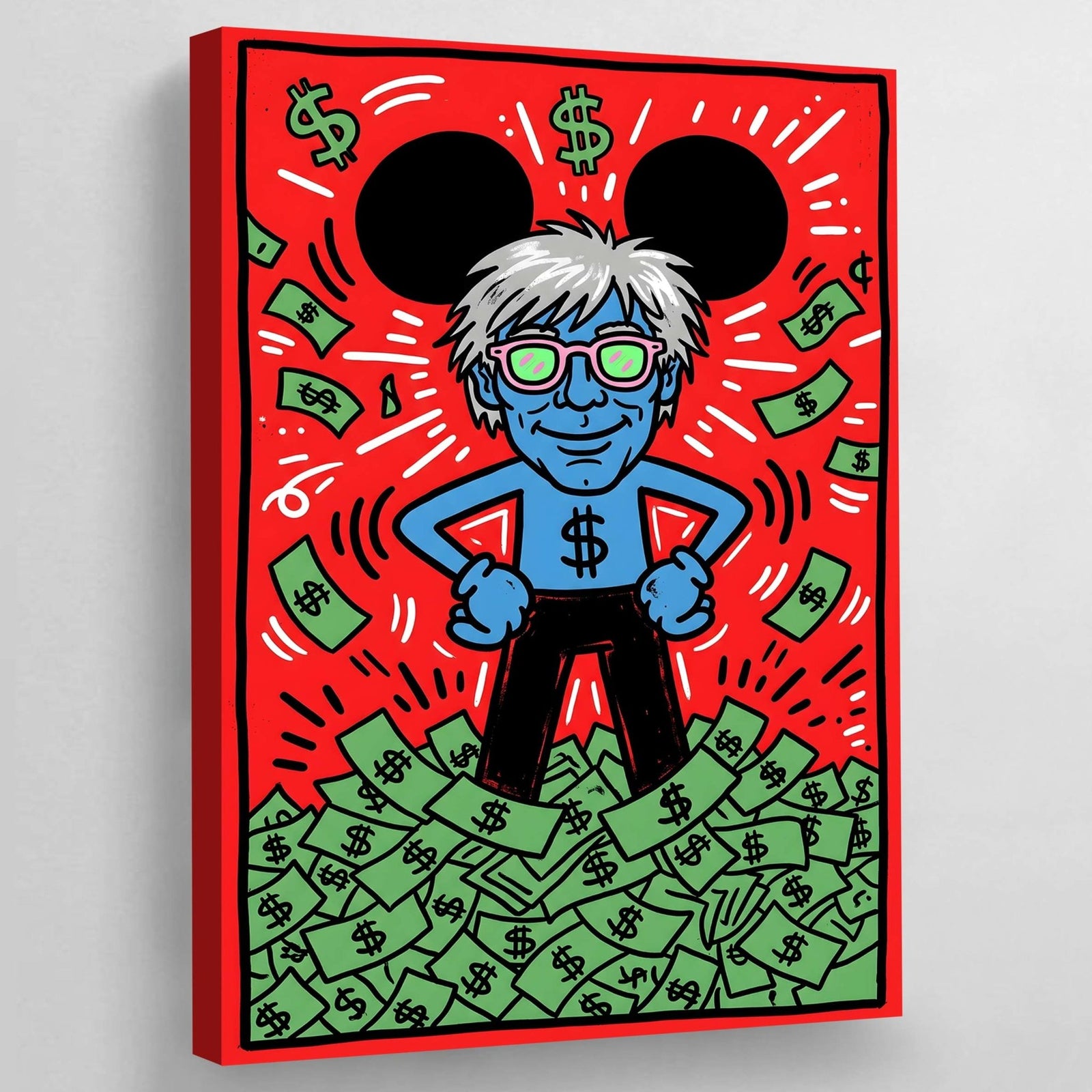 Tableau Keith Haring Dollar Pop Art - The Art Avenue
