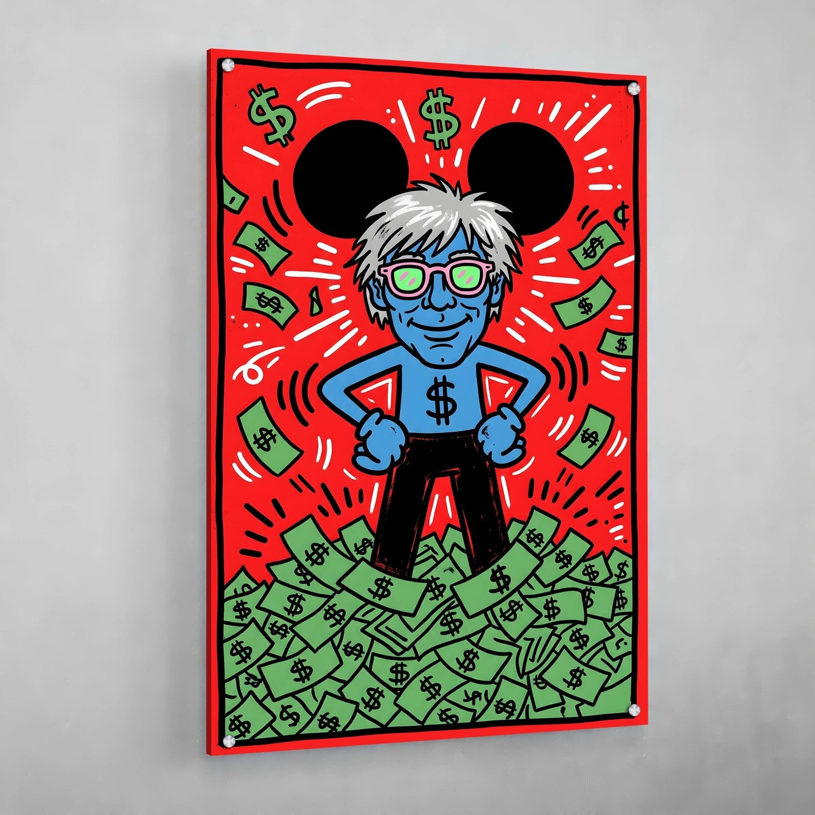 Tableau Keith Haring Dollar Pop Art - The Art Avenue