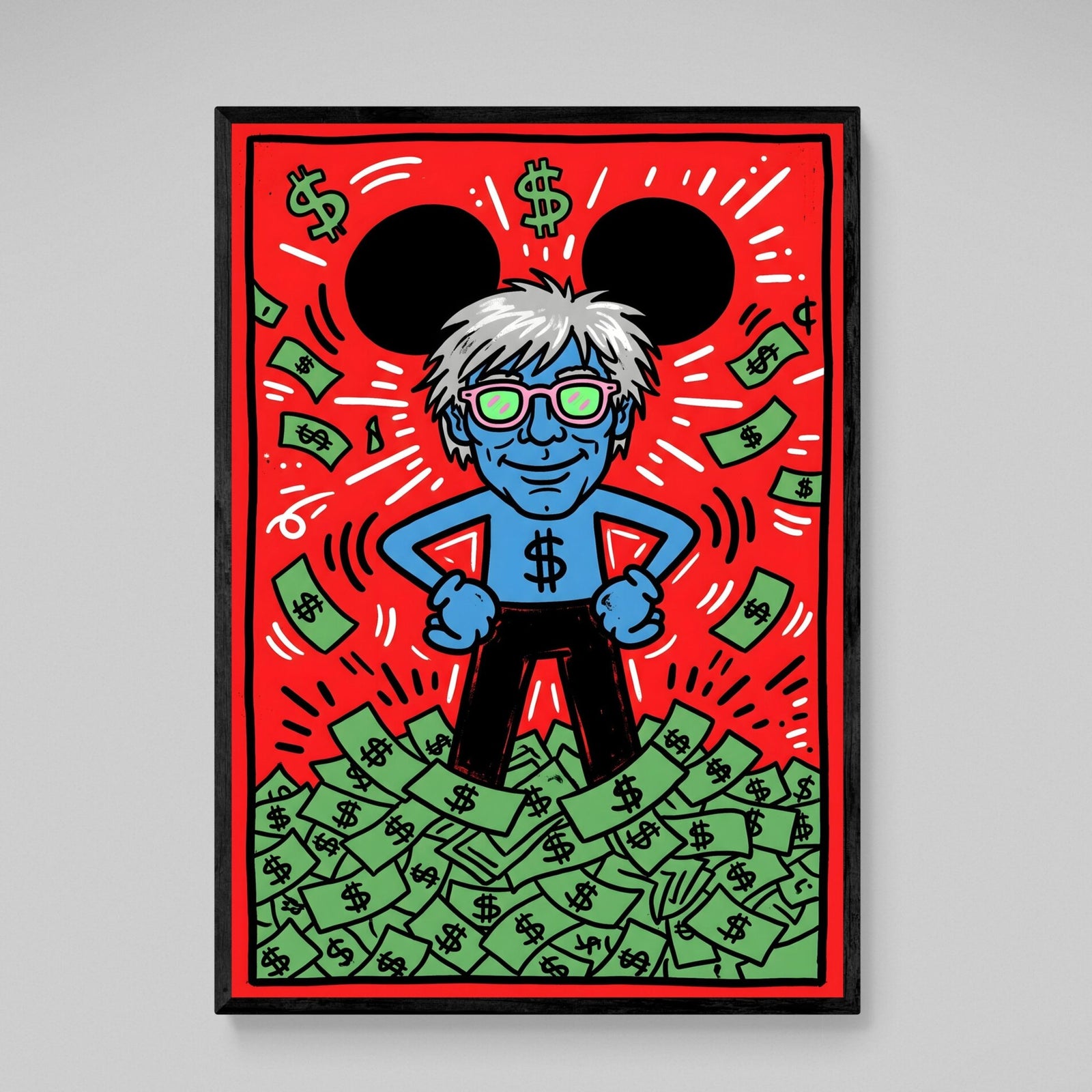 Tableau Keith Haring Dollar Pop Art - The Art Avenue