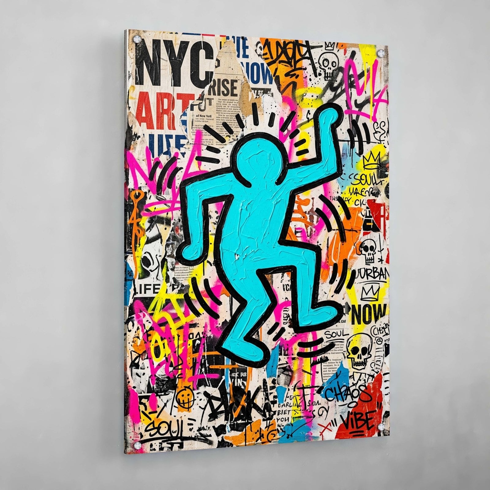 Tableau Keith Haring Graffiti Urbain - The Art Avenue