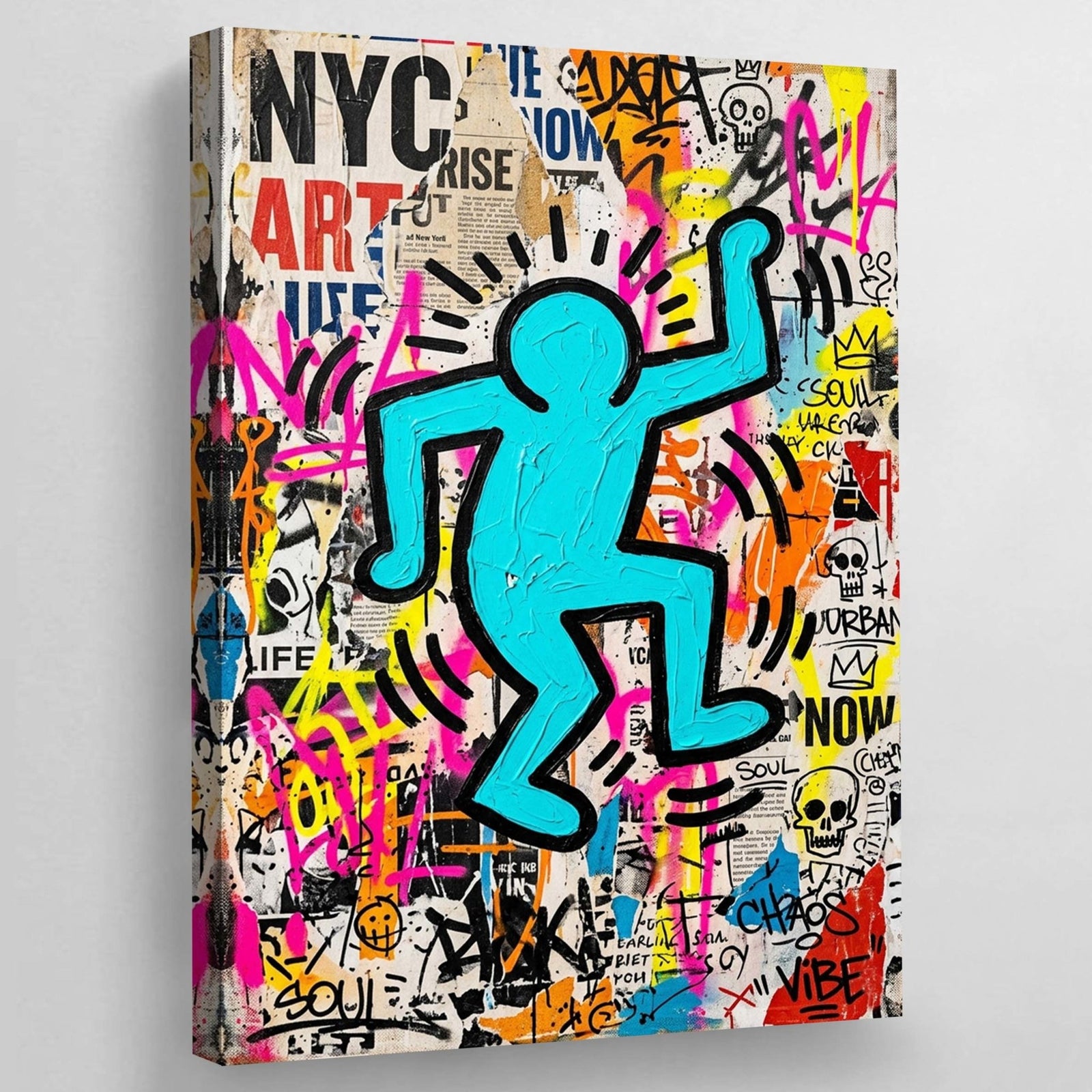 Tableau Keith Haring Graffiti Urbain - The Art Avenue