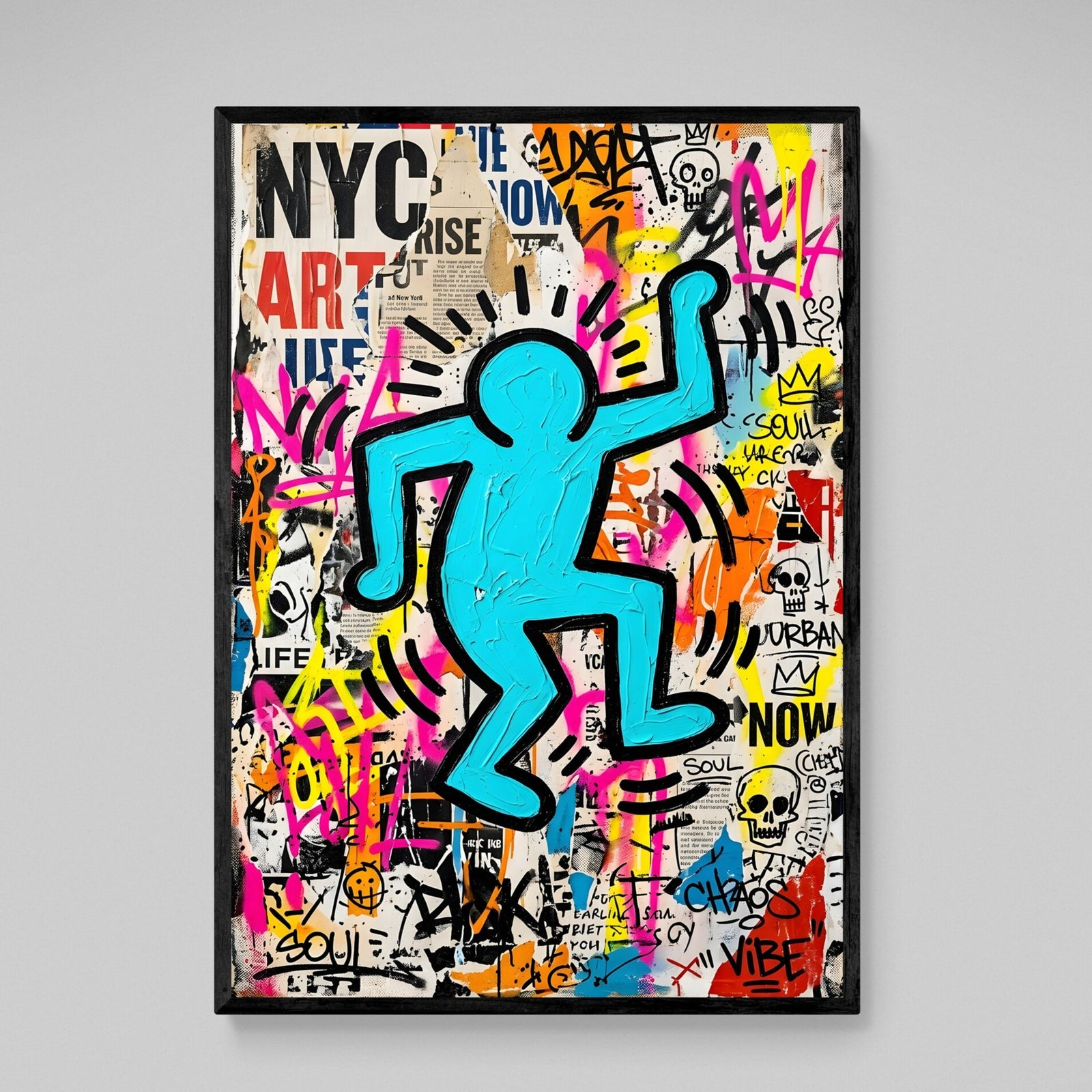 Tableau Keith Haring Graffiti Urbain - The Art Avenue