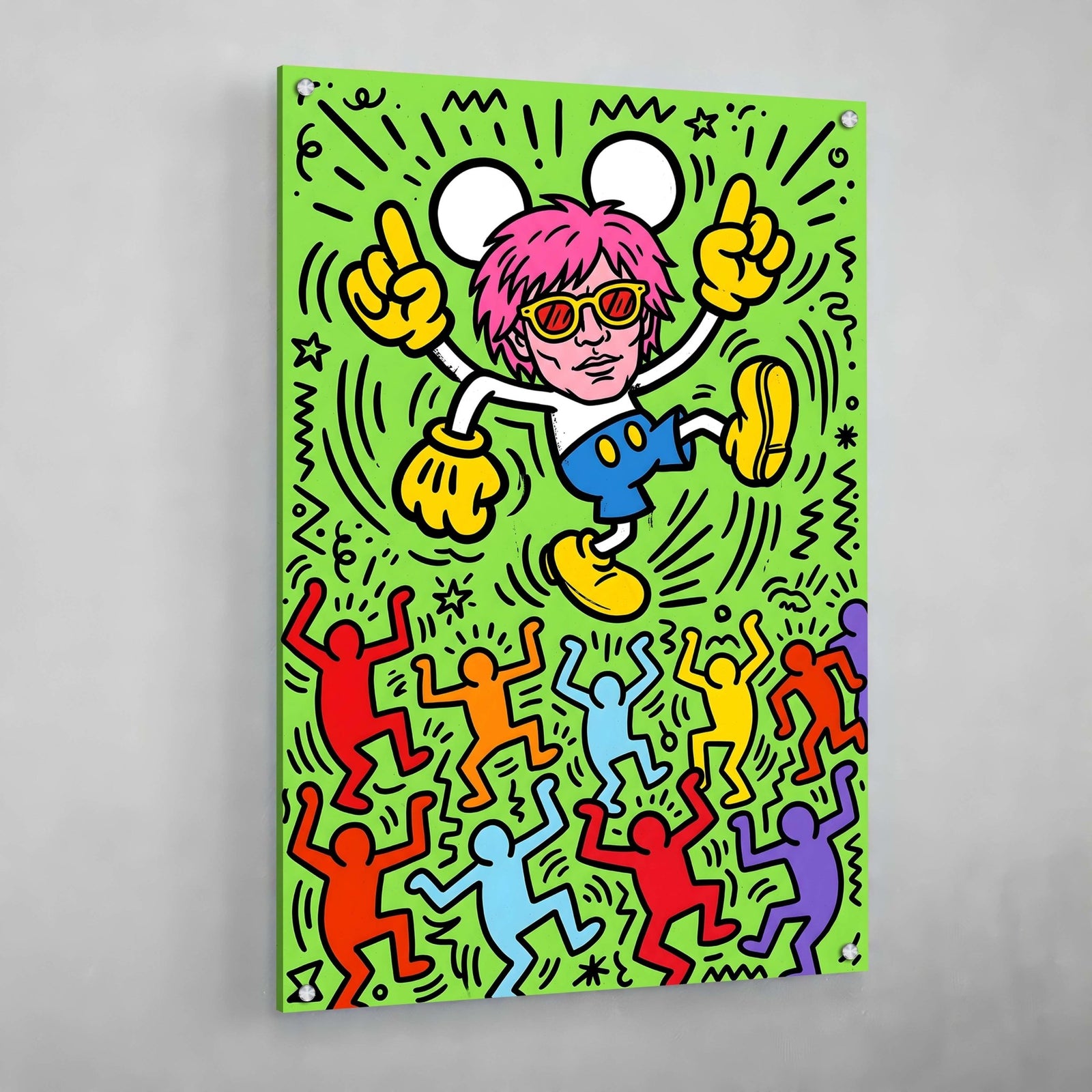 Tableau Keith Haring Personnages Dansants - The Art Avenue