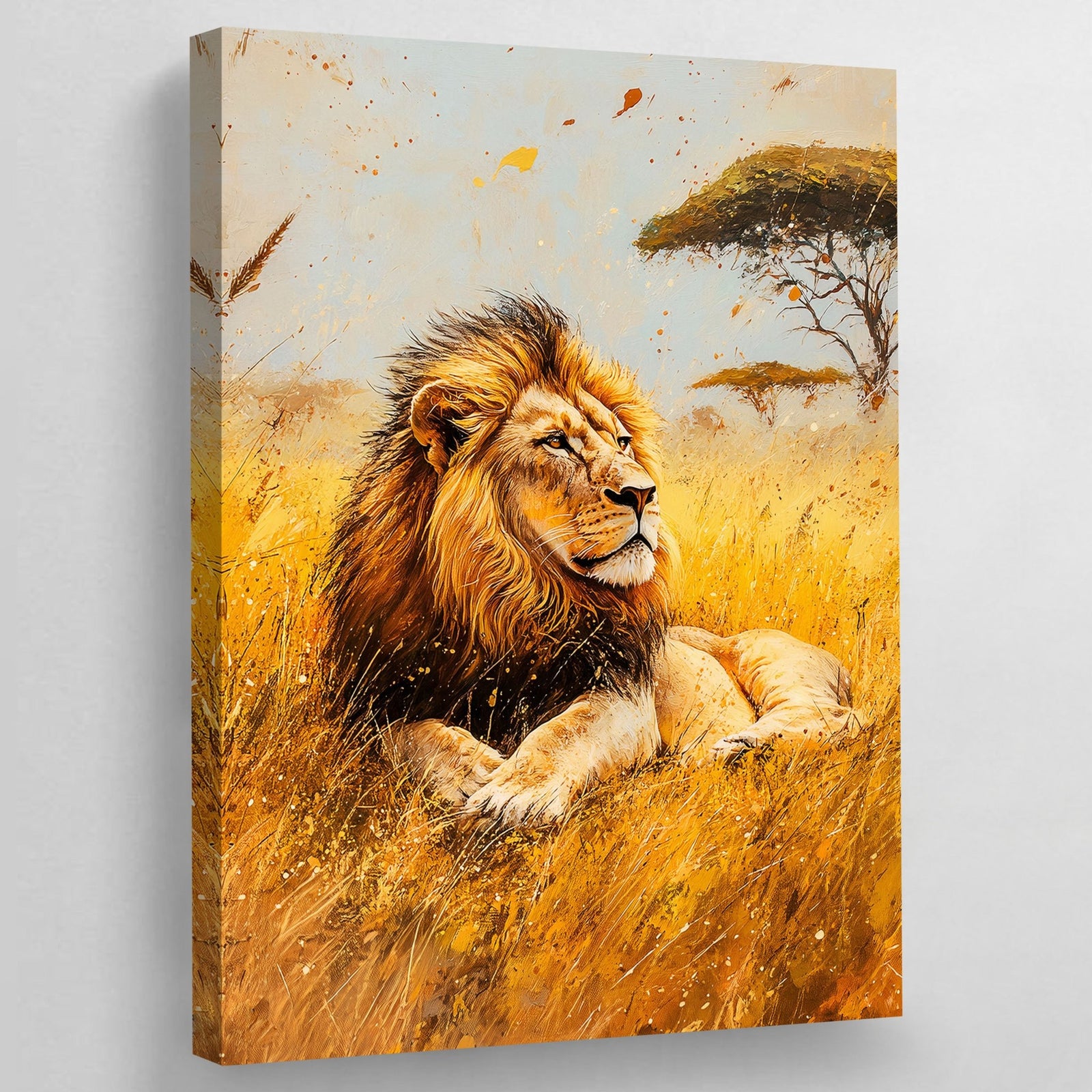 Tableau Lion Afrique - The Art Avenue