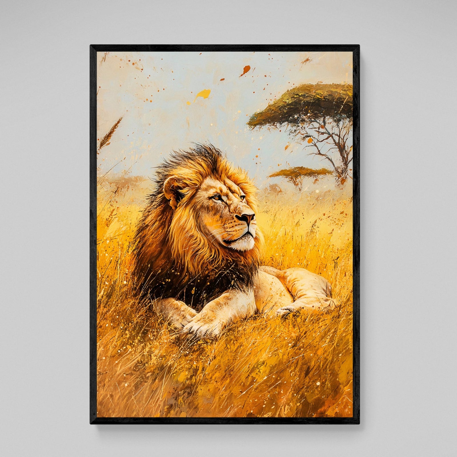 Tableau Lion Afrique - The Art Avenue