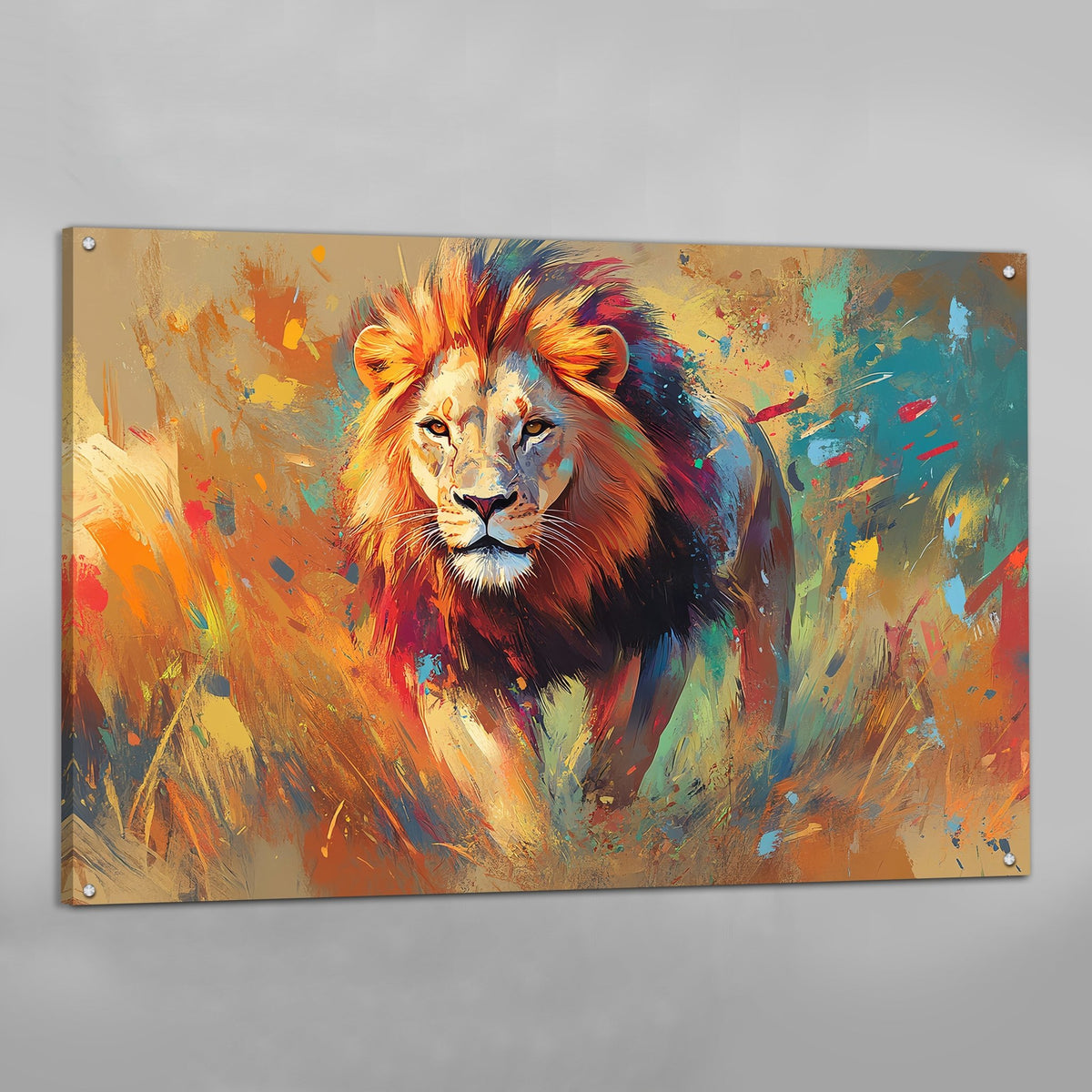 Tableau Lion Couleur - The Art Avenue