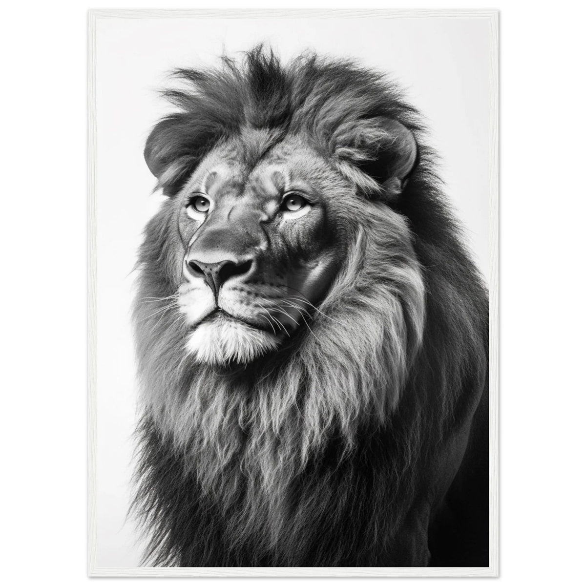 Tableau Lion Noir et Blanc - The Art Avenue