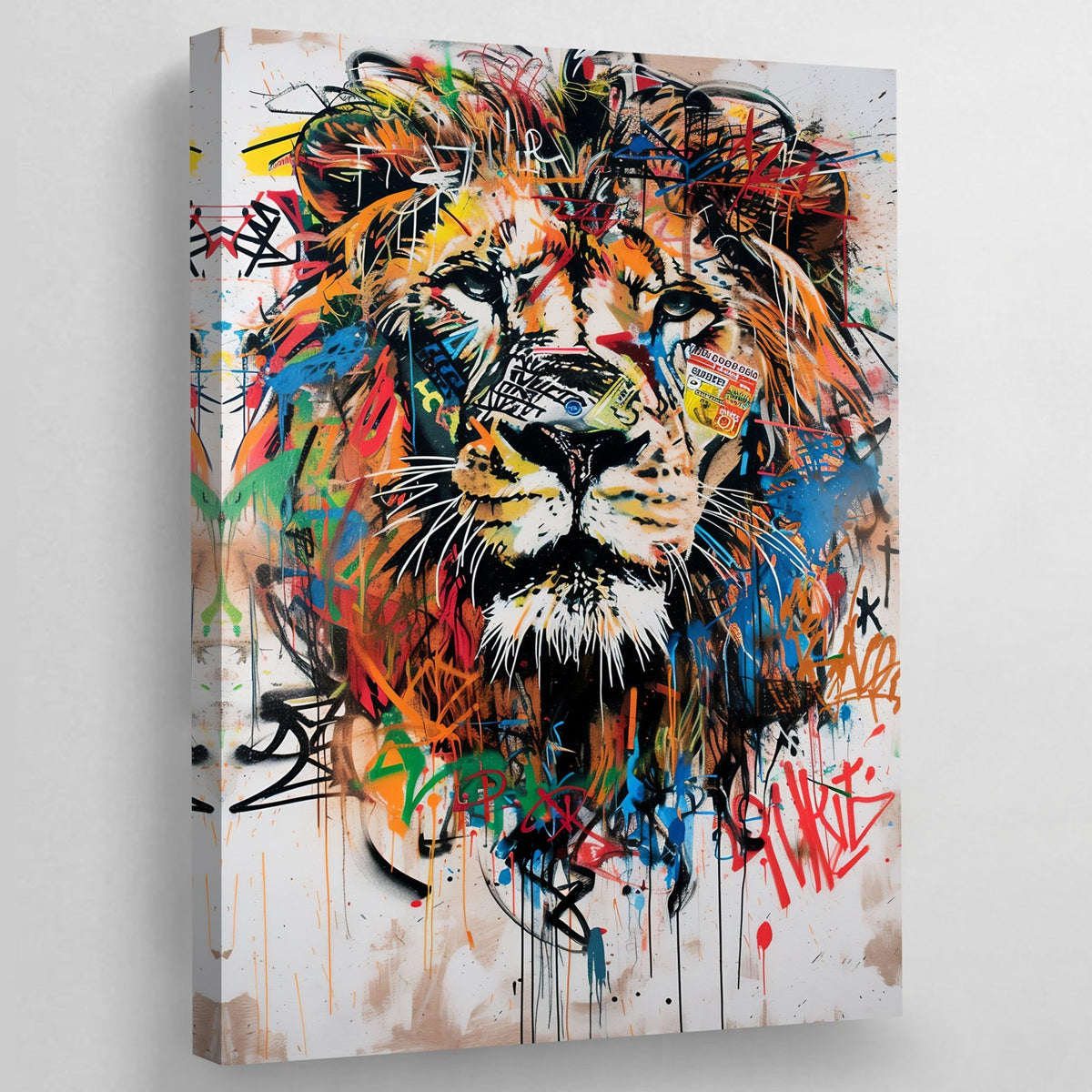 Tableau Lion Street Art - The Art Avenue