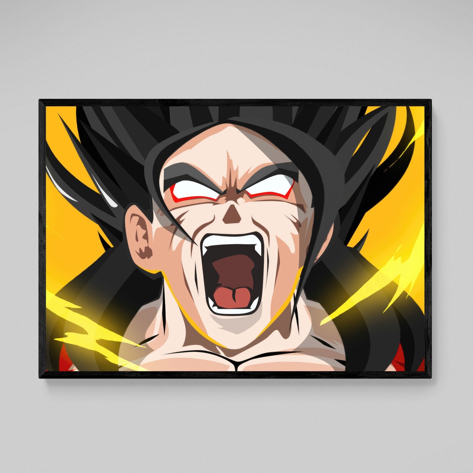 Tableau Manga Explosion d'Énergie Jaune - The Art Avenue