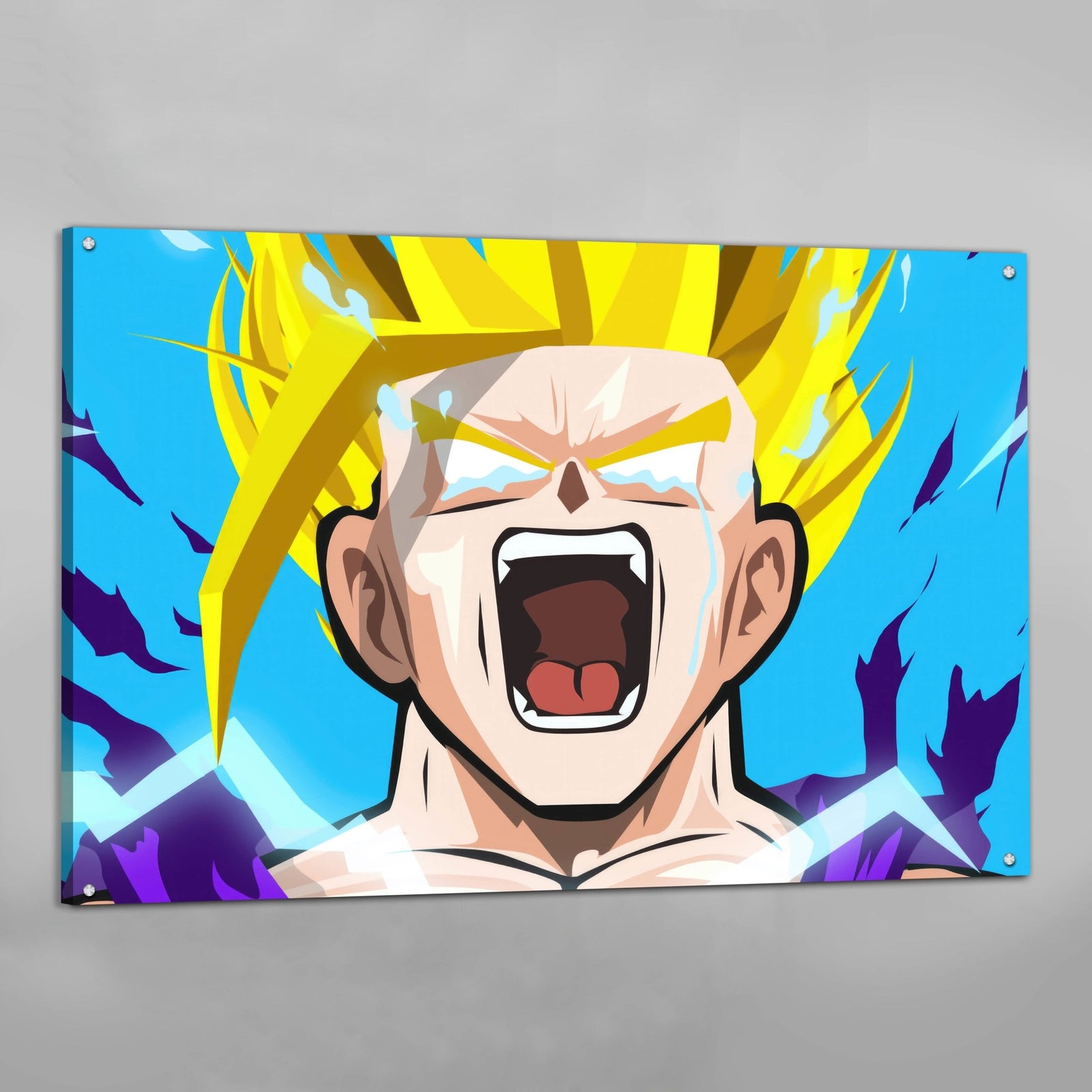 Tableau Manga Guerrier Doré - The Art Avenue