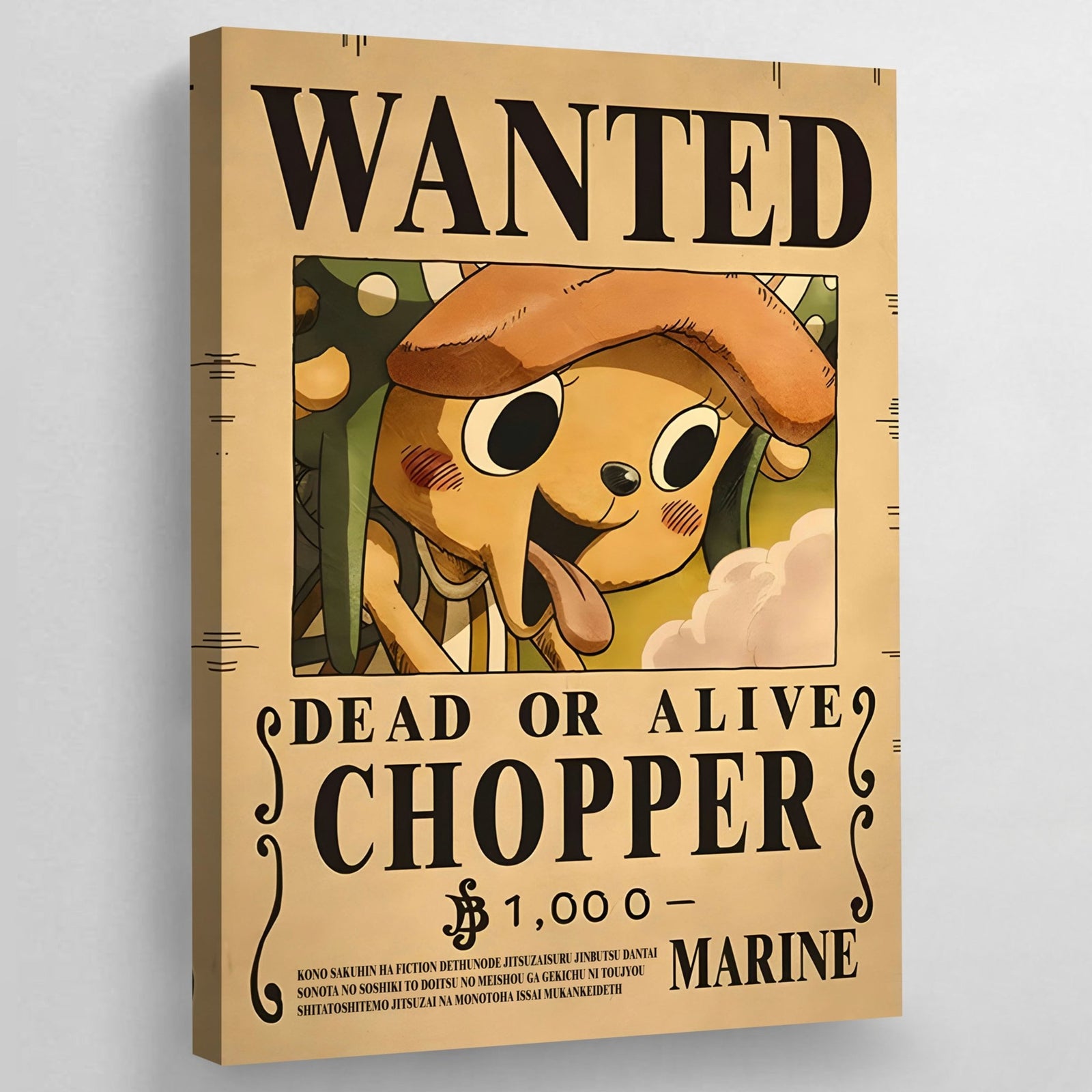Tableau Manga Wanted Petit Renne Pirate - The Art Avenue