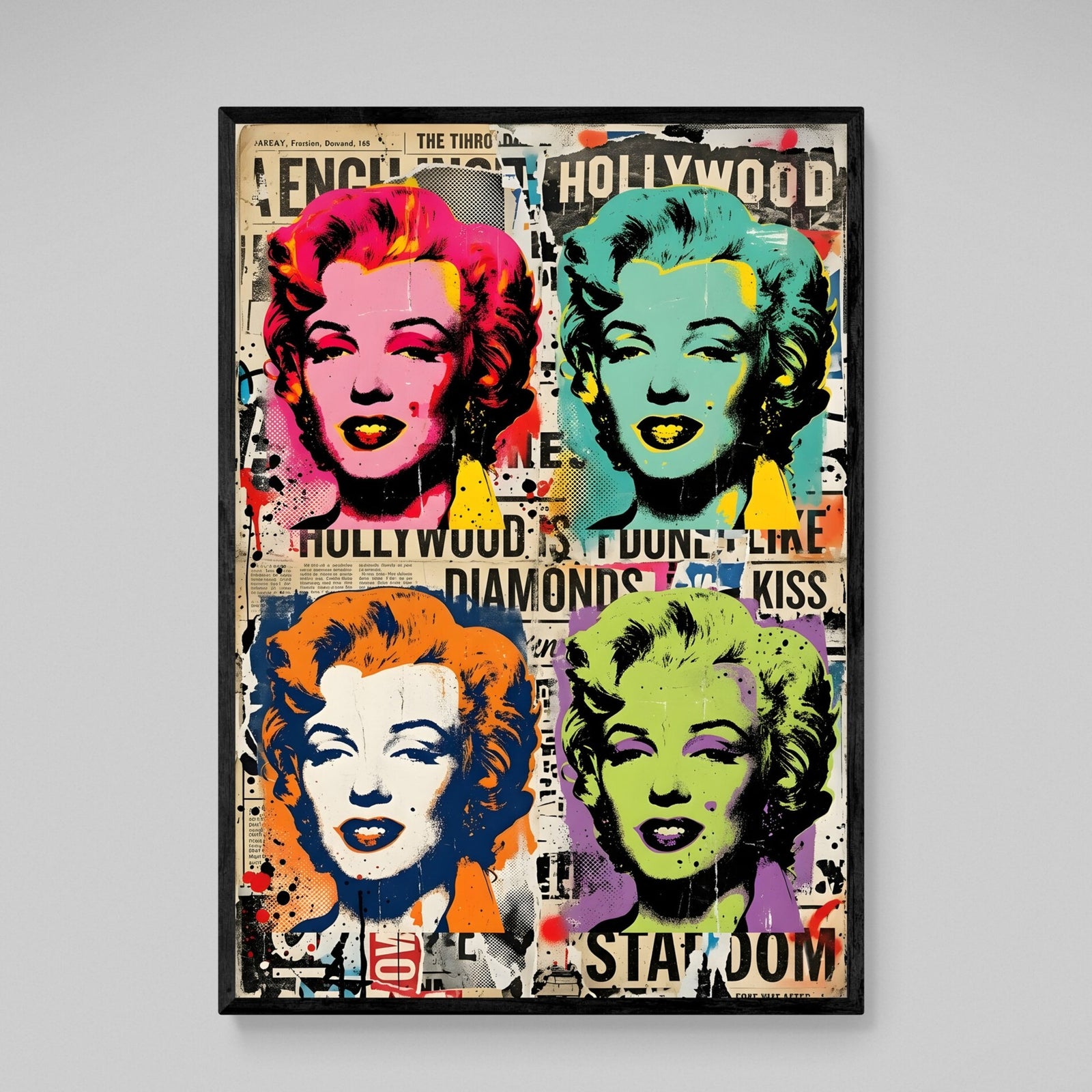 Tableau Marilyn Monroe Pop Art Vintage - The Art Avenue