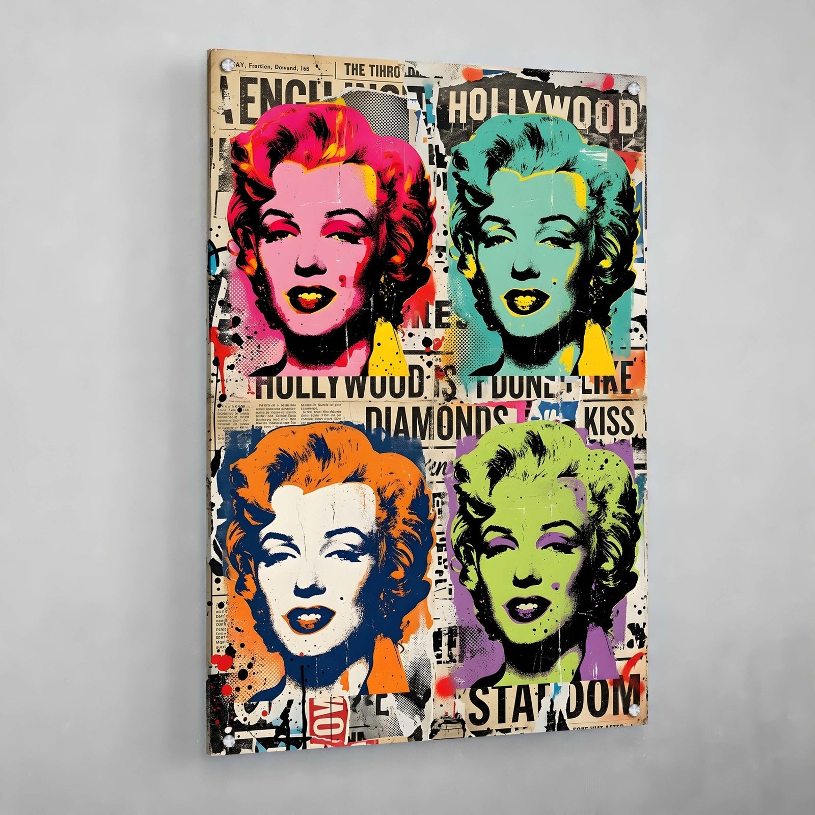 Tableau Marilyn Monroe Pop Art Vintage - The Art Avenue