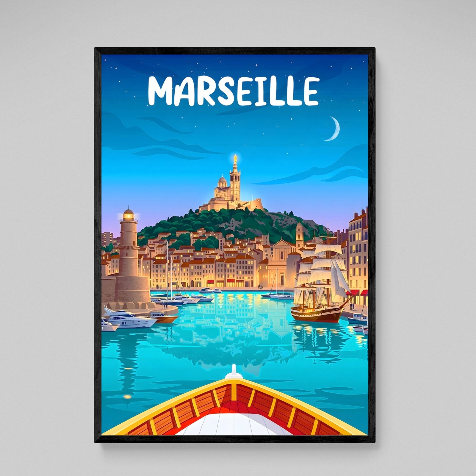 Tableau Marseille Moderne Cité Phocéenne - The Art Avenue