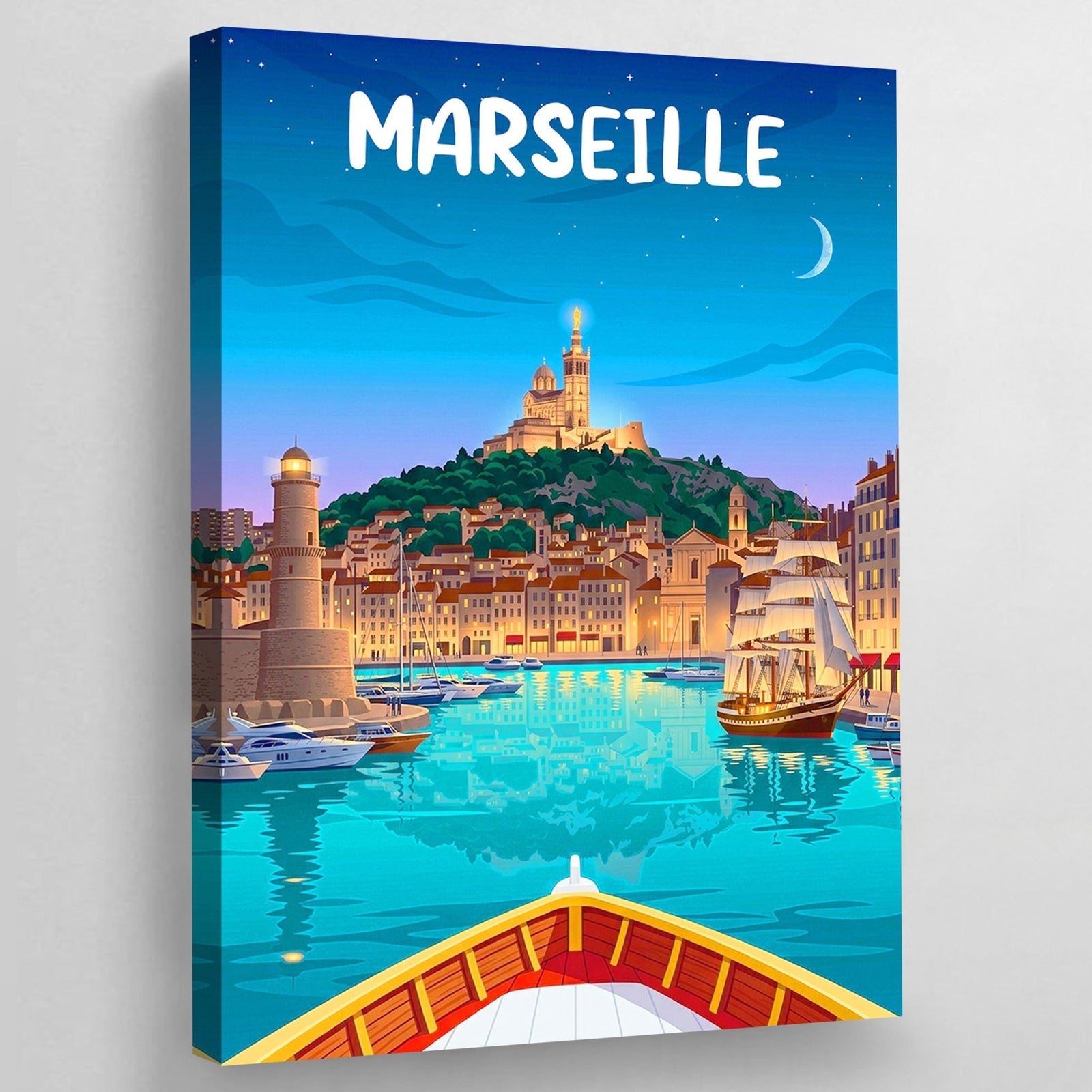 Tableau Marseille Moderne Cité Phocéenne - The Art Avenue