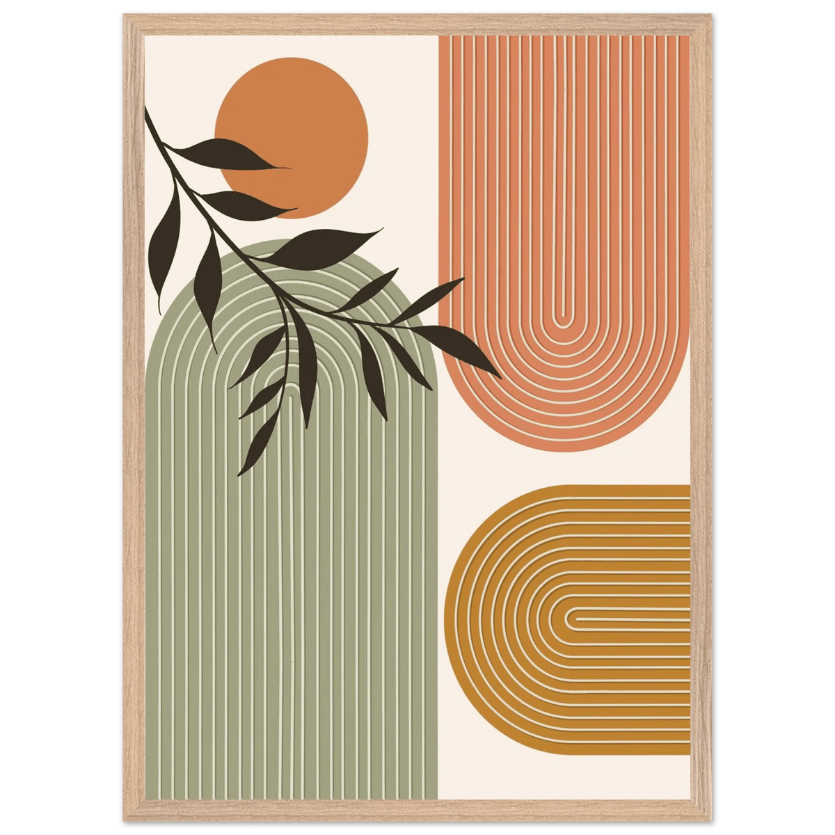Tableau Minimaliste Arches Terracotta & Sauge - The Art Avenue