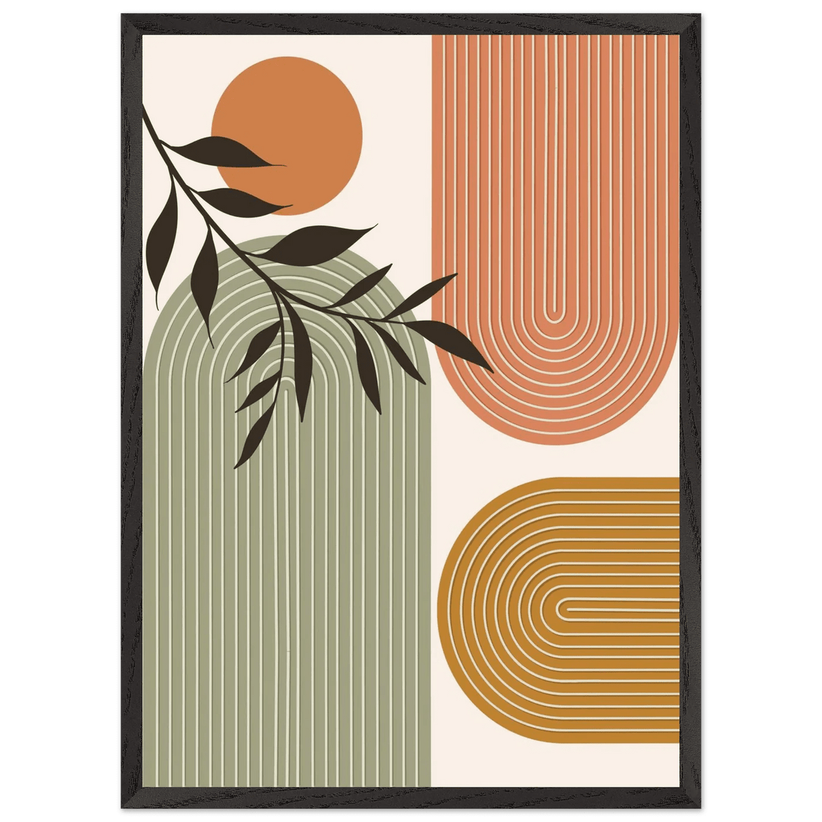 Tableau Minimaliste Arches Terracotta & Sauge - The Art Avenue