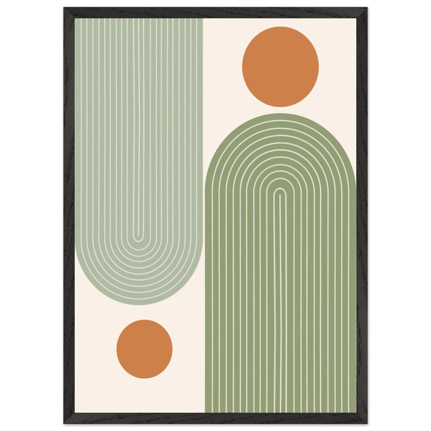 Tableau Minimaliste Arches Vert Sauge - The Art Avenue