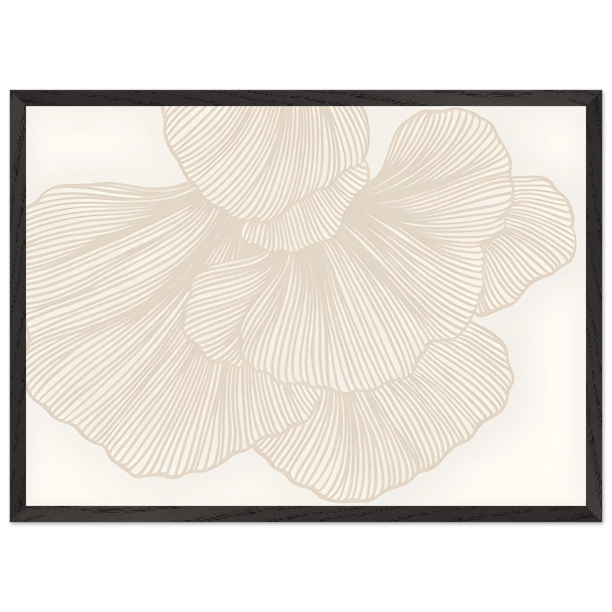 Tableau Minimaliste Fleurs Linéaires - The Art Avenue