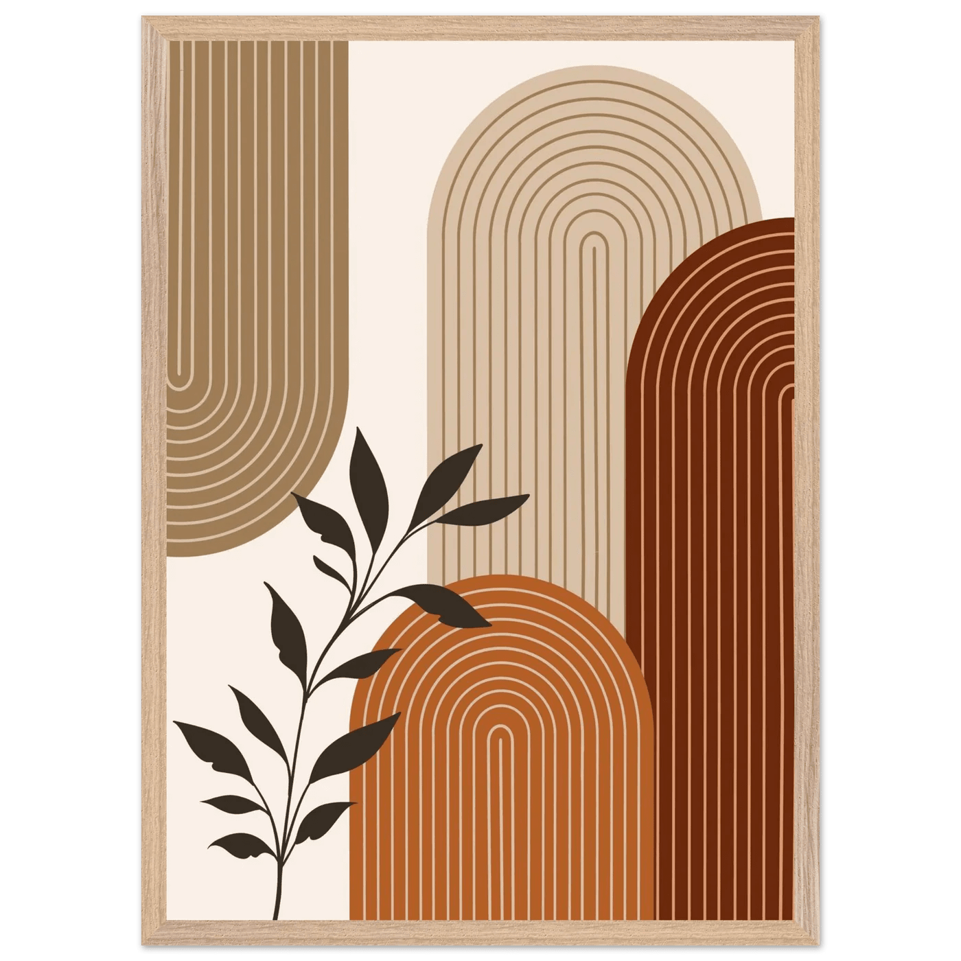 Tableau Minimaliste Harmonie Terracotta - The Art Avenue