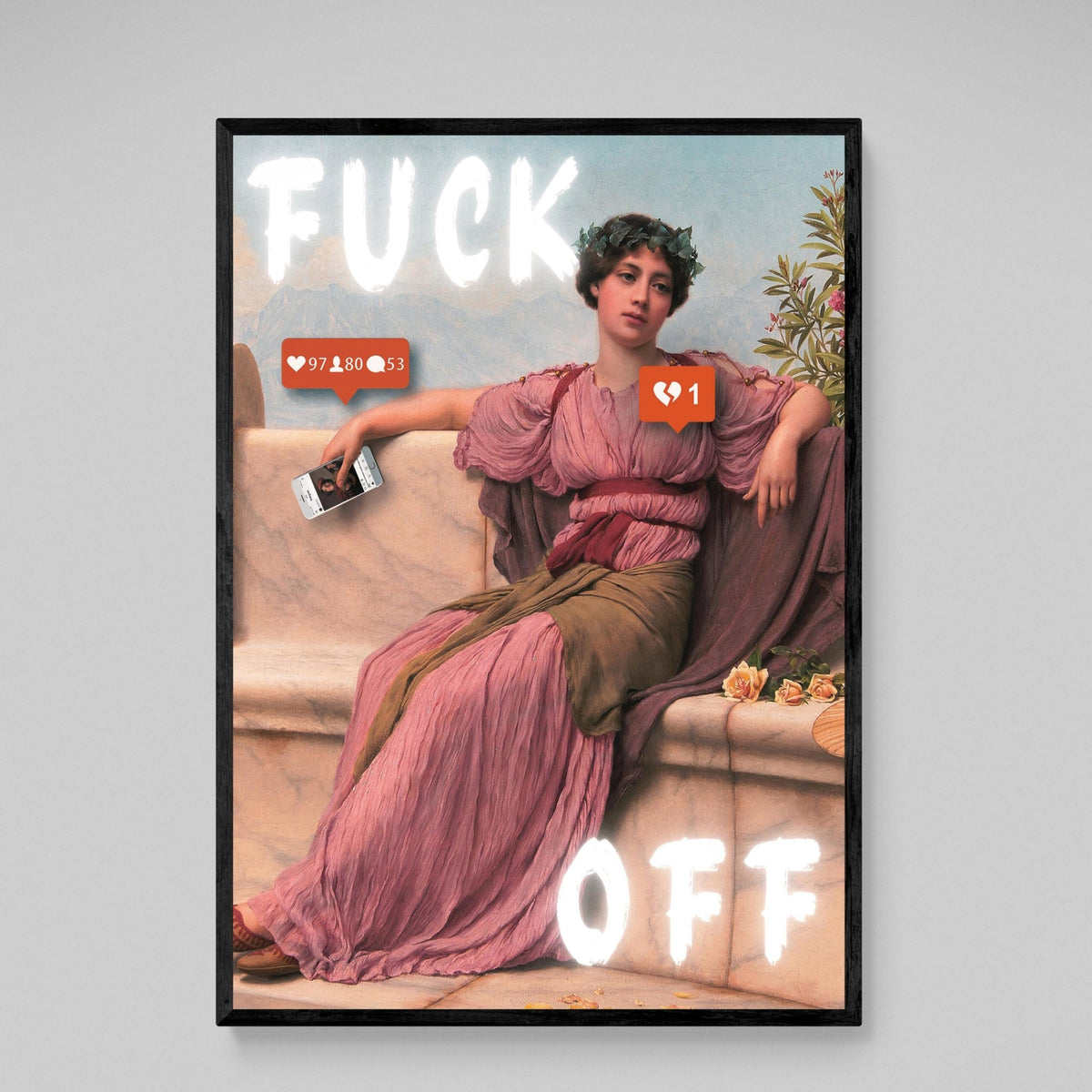 Tableau Moderne Fuck Off - The Art Avenue