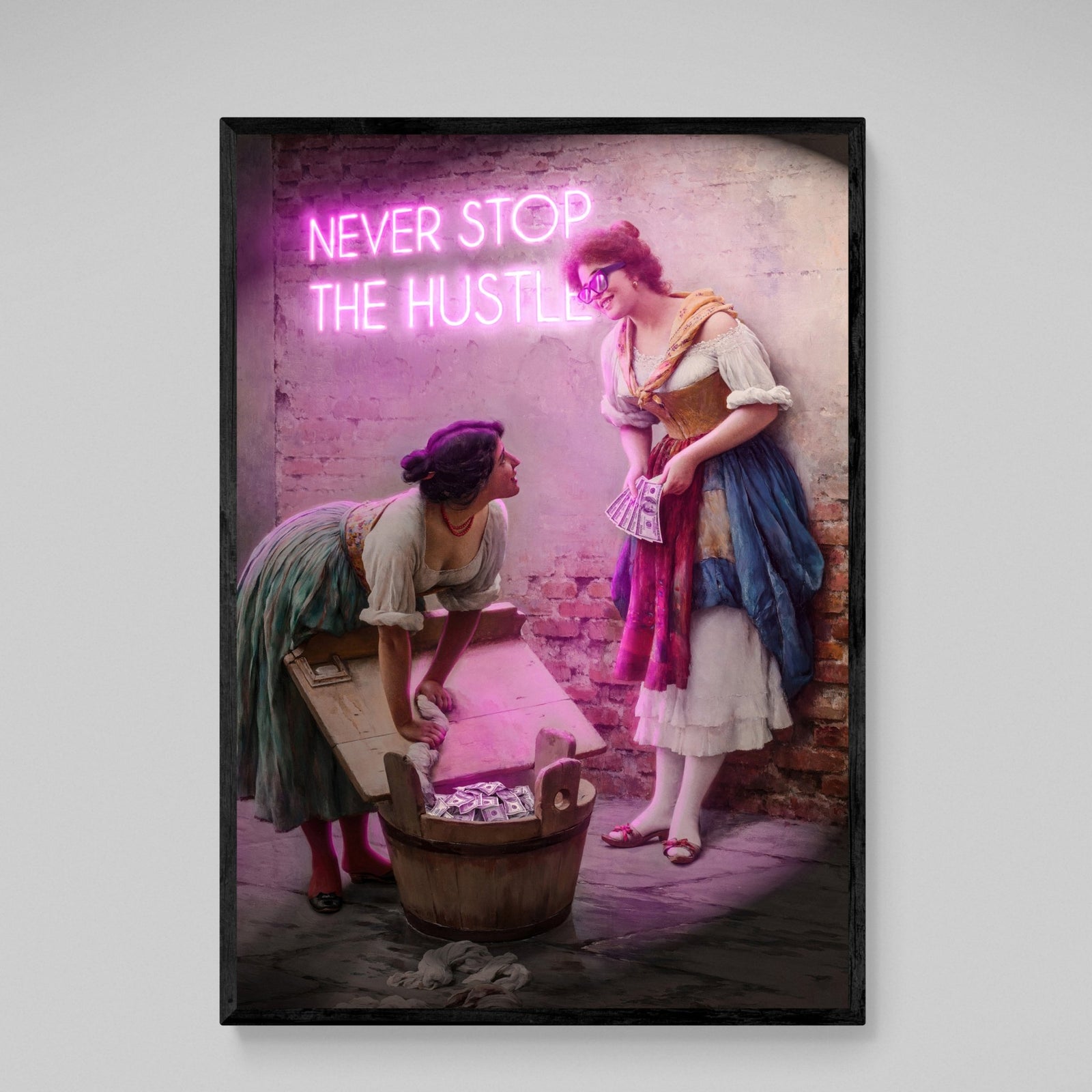 Tableau Moderne Never Stop The Hustle - The Art Avenue