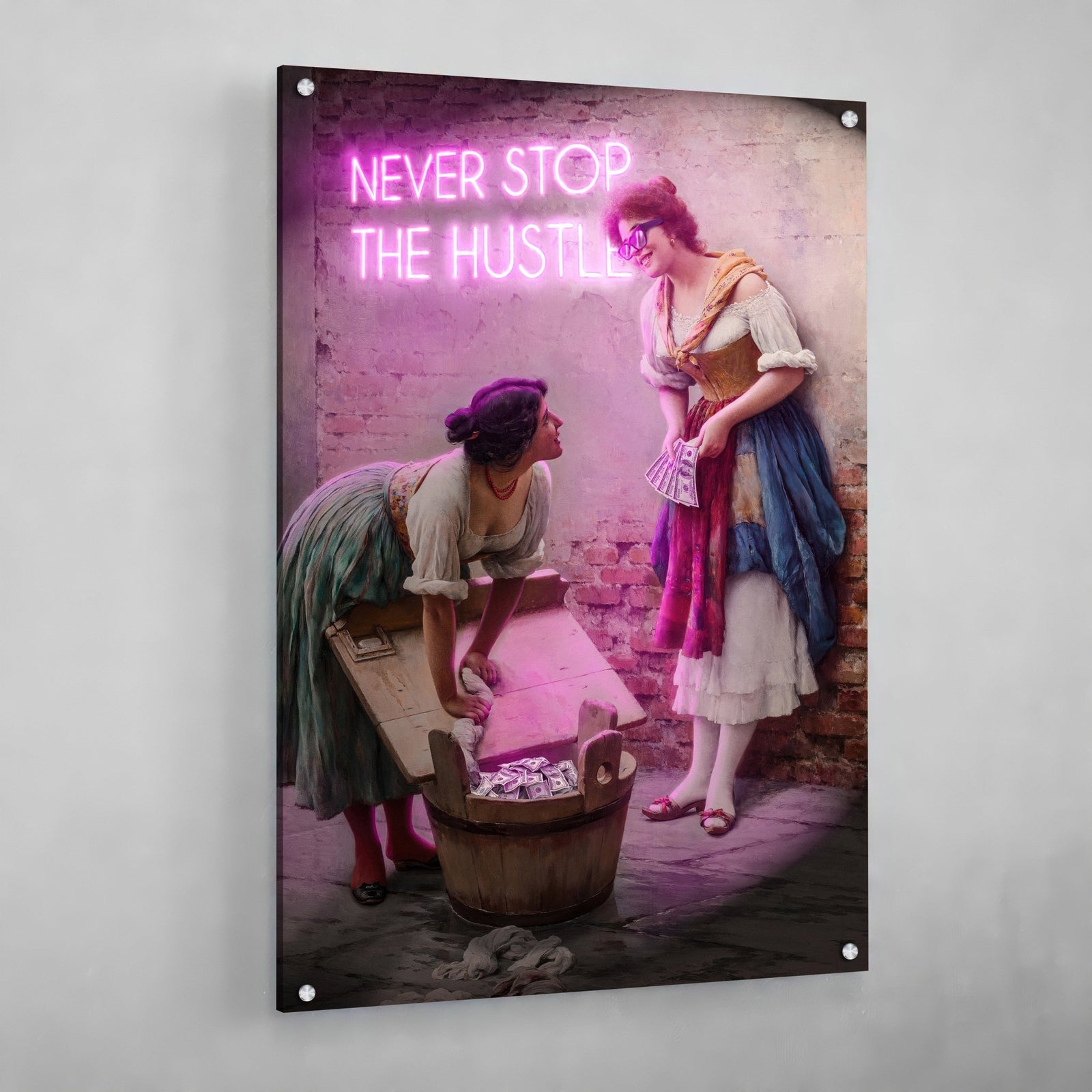Tableau Moderne Never Stop The Hustle - The Art Avenue