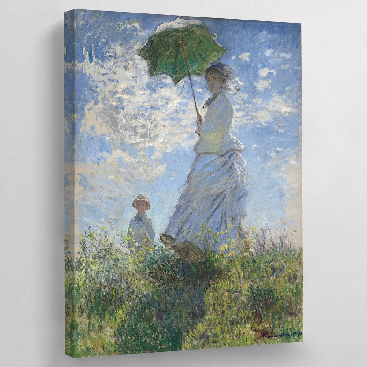 Tableau Monet Femme Ombrelle - The Art Avenue