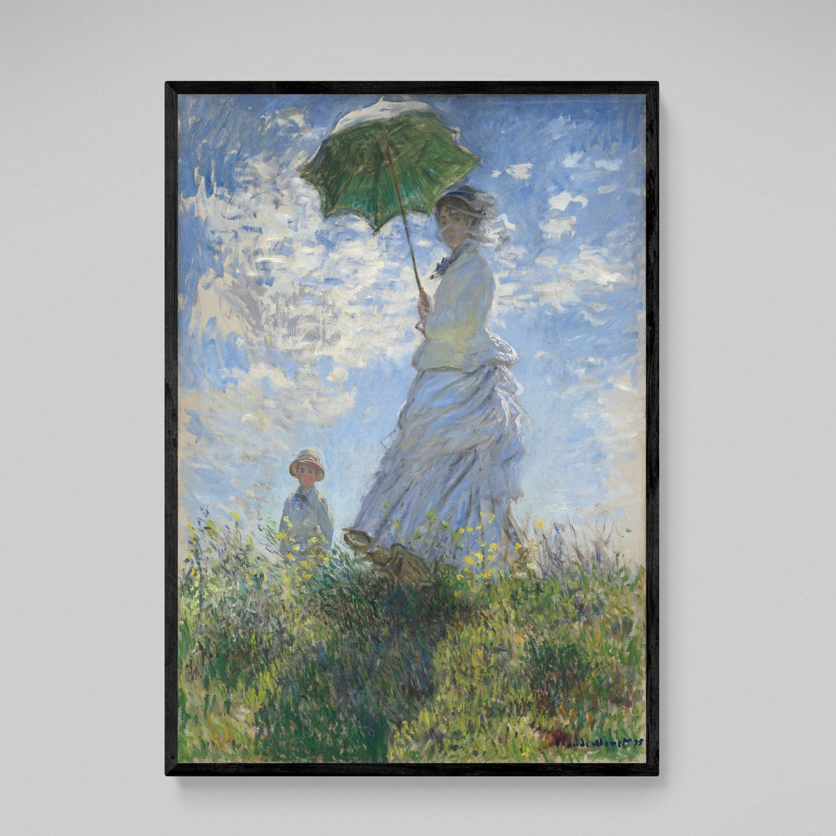 Tableau Monet Femme Ombrelle - The Art Avenue