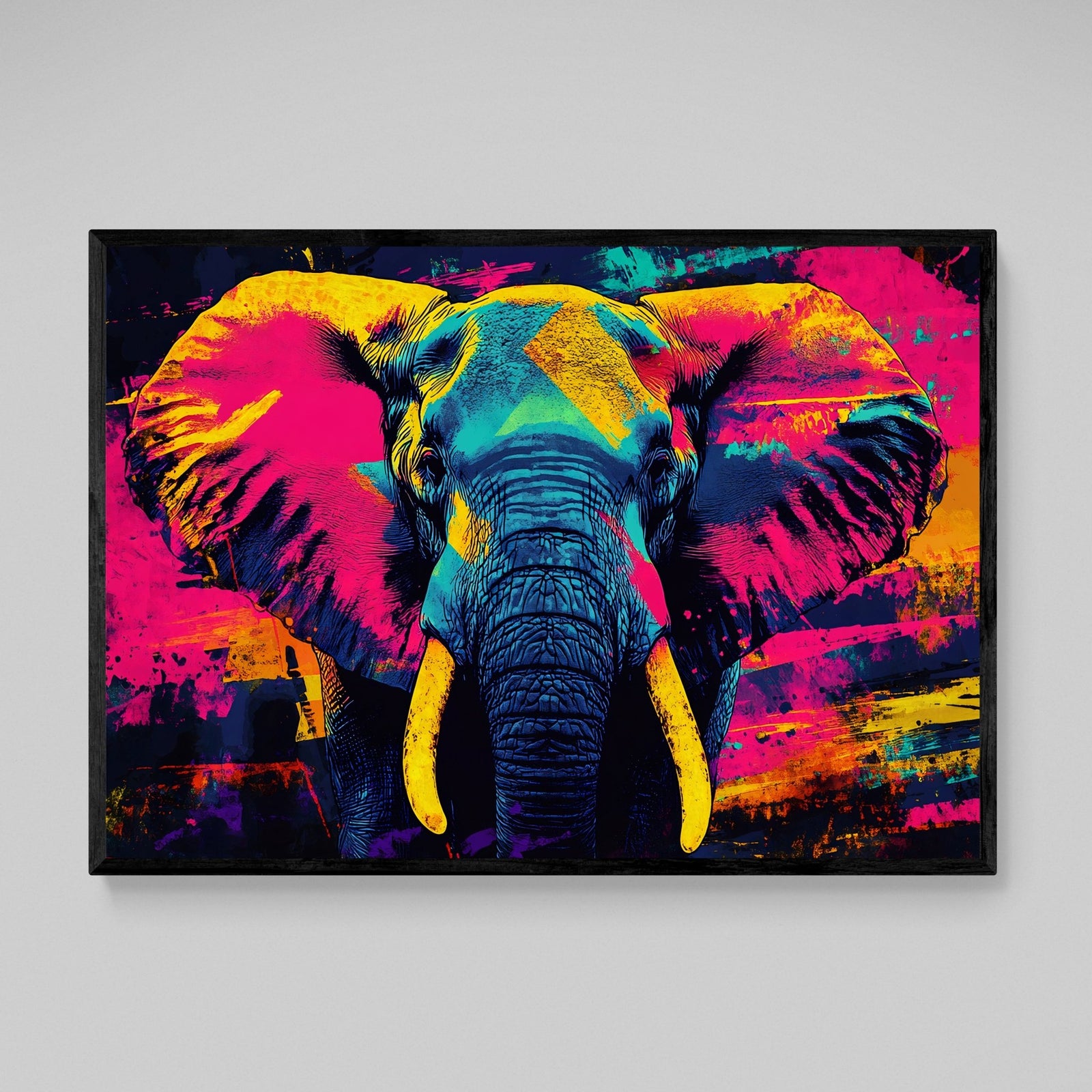 Tableau Multicolore Éléphant - The Art Avenue