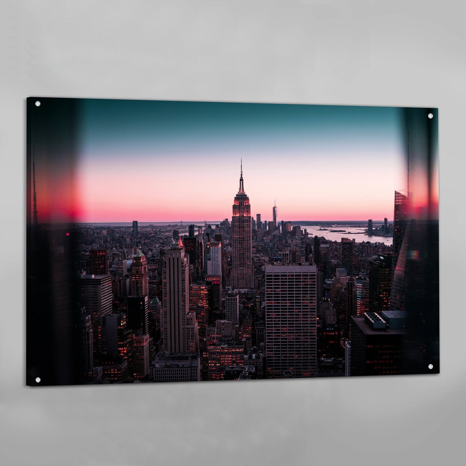 Tableau New York Empire State Building Coucher de Soleil - The Art Avenue