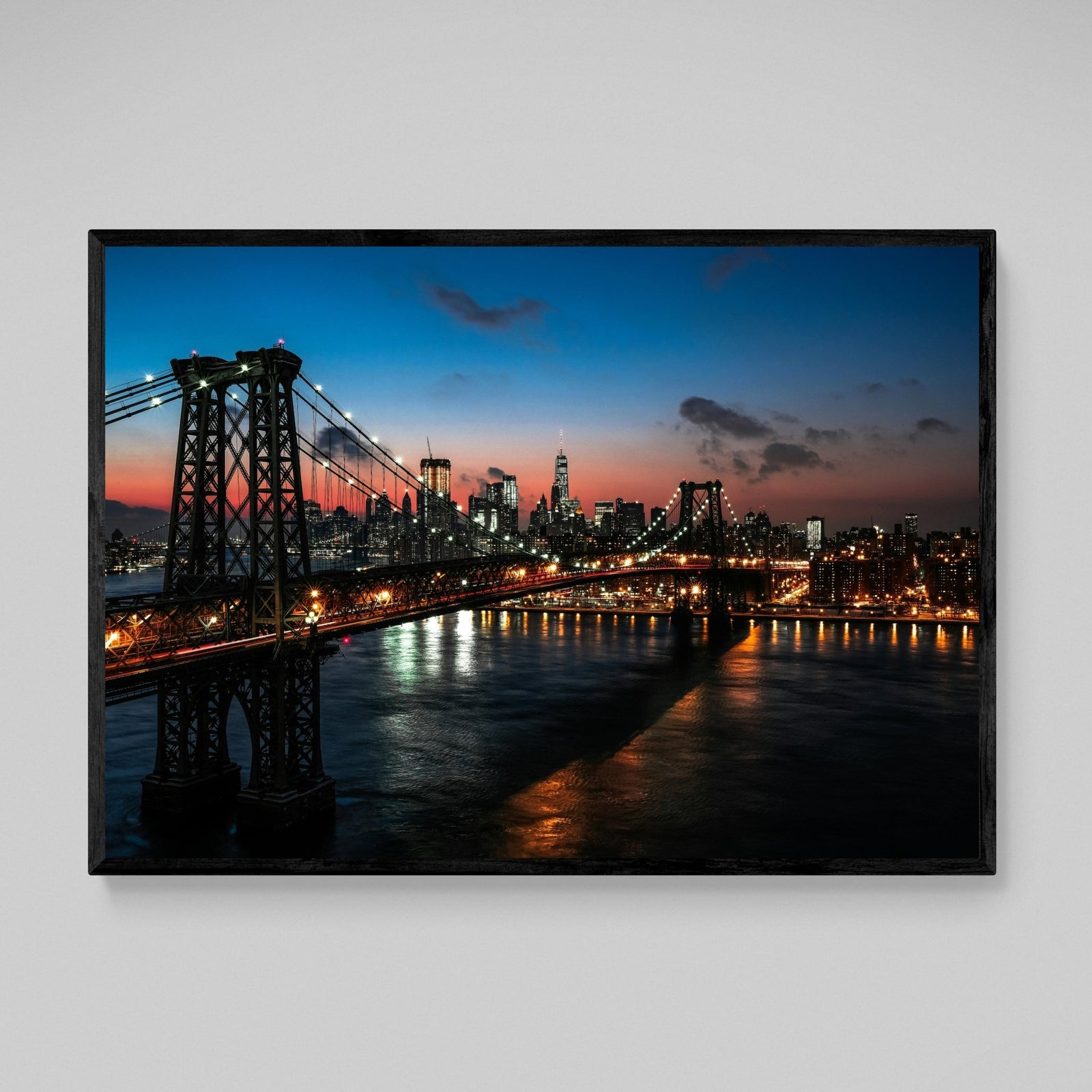 Tableau New York Williamsburg Bridge Skyline - The Art Avenue