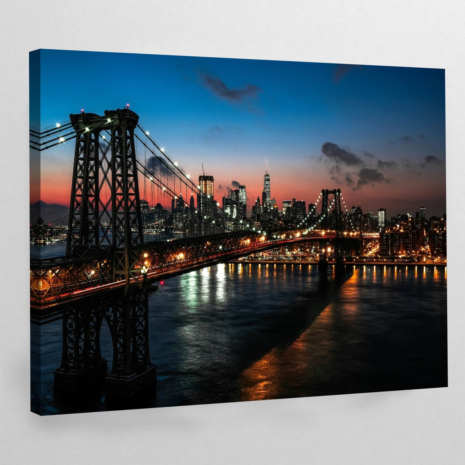 Tableau New York Williamsburg Bridge Skyline - The Art Avenue