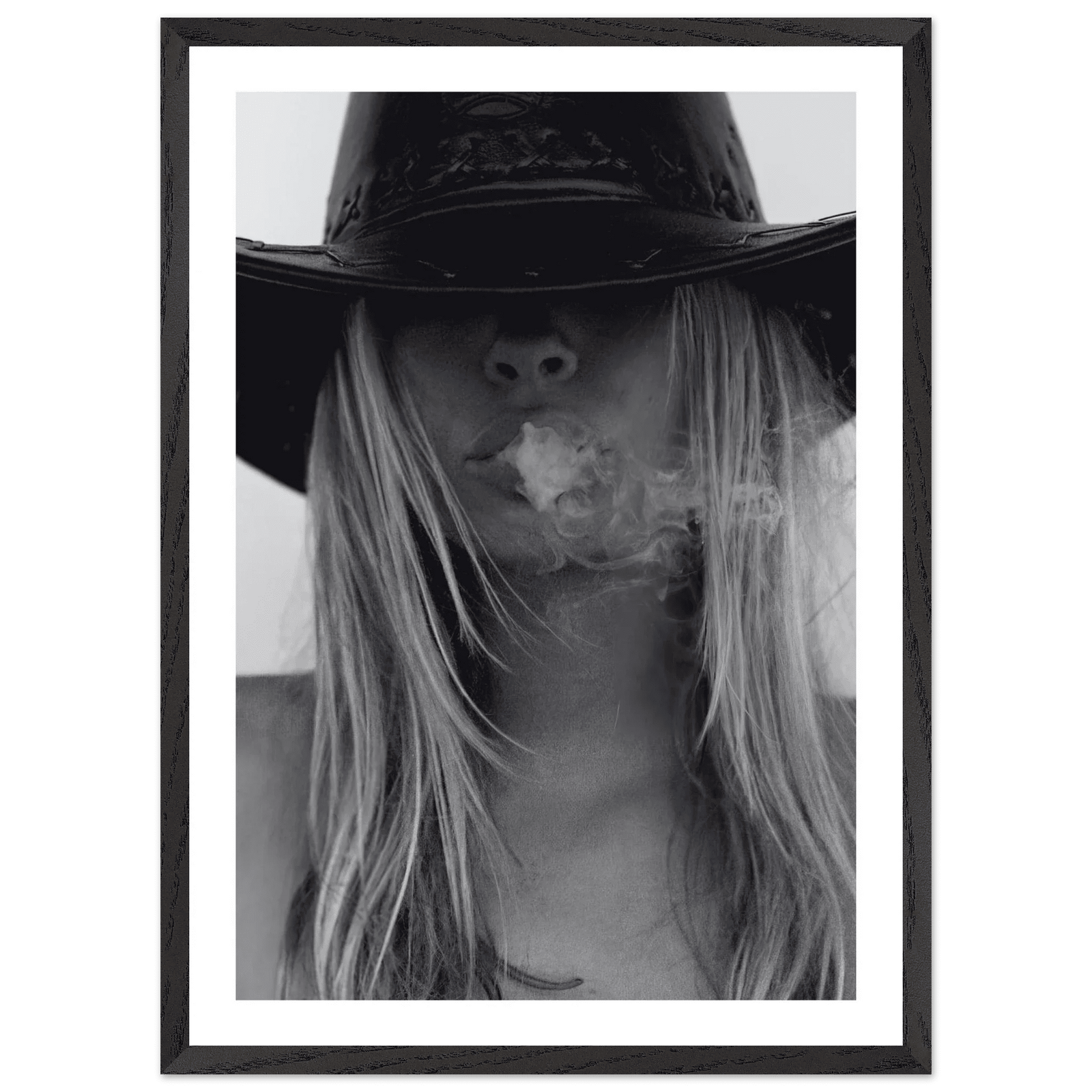Tableau Noir et Blanc Femme Rebelle - The Art Avenue