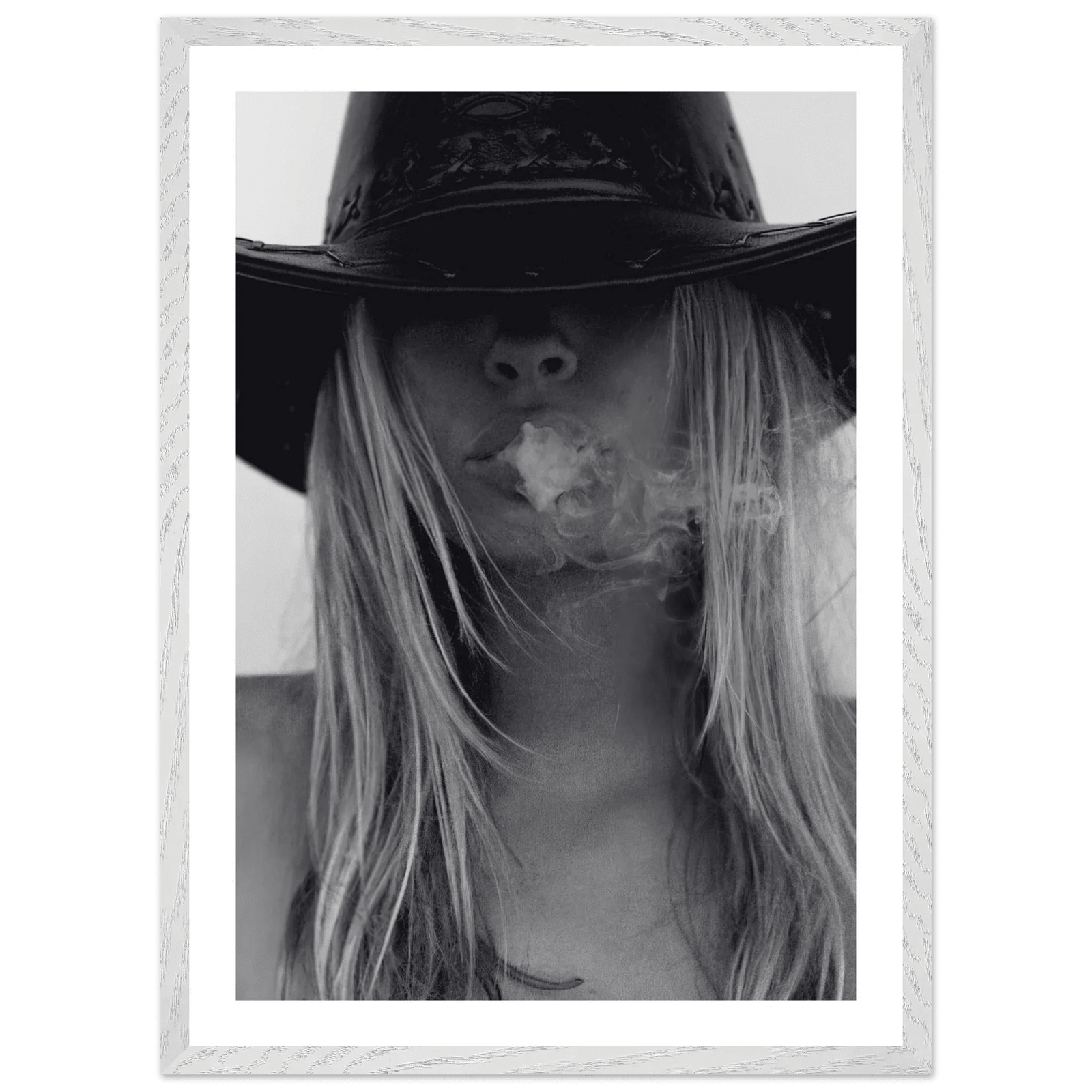 Tableau Noir et Blanc Femme Rebelle - The Art Avenue