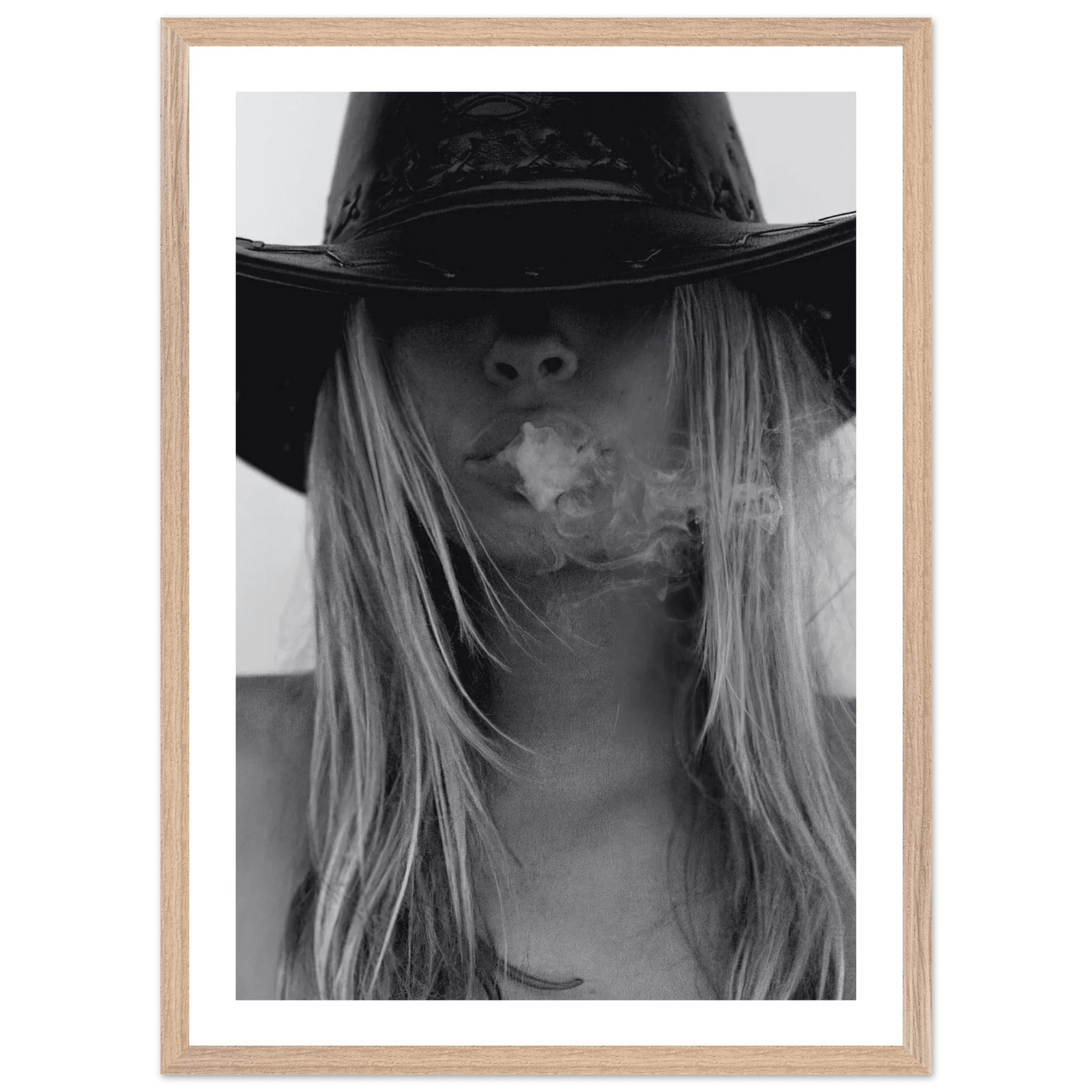 Tableau Noir et Blanc Femme Rebelle - The Art Avenue