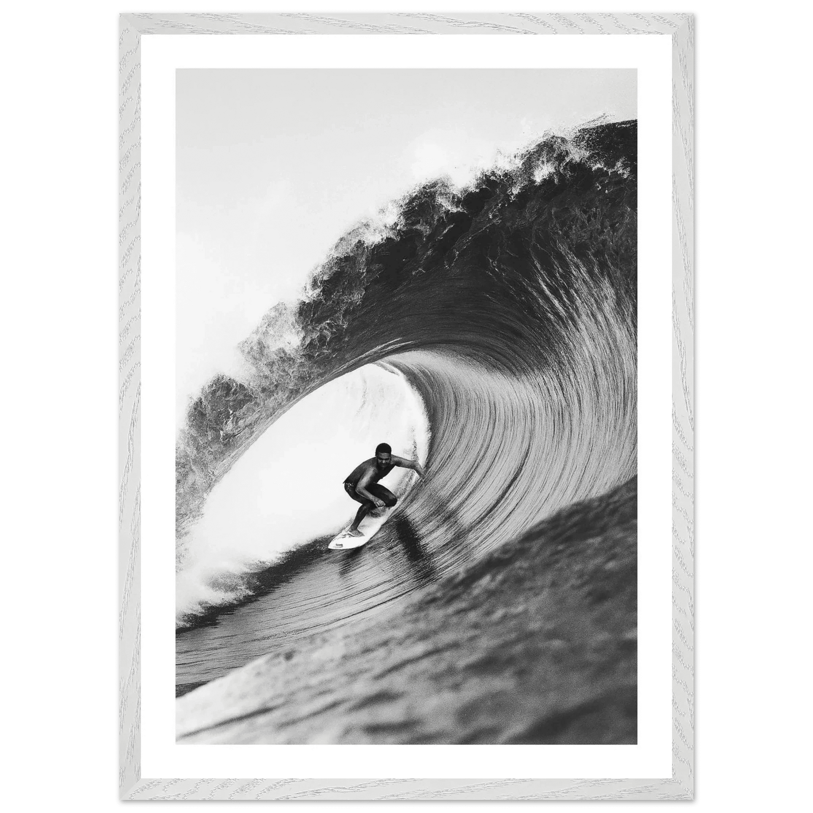 Tableau Noir et Blanc La Vague Parfaite - The Art Avenue