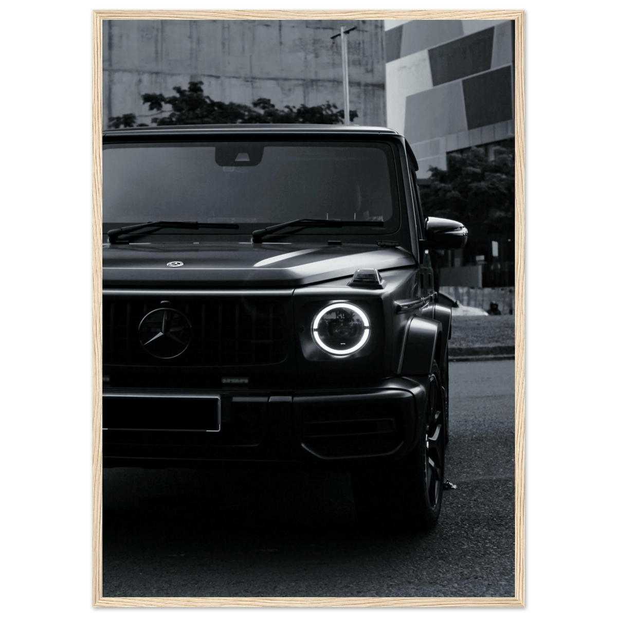 Tableau Noir et Blanc Mercedes - The Art Avenue