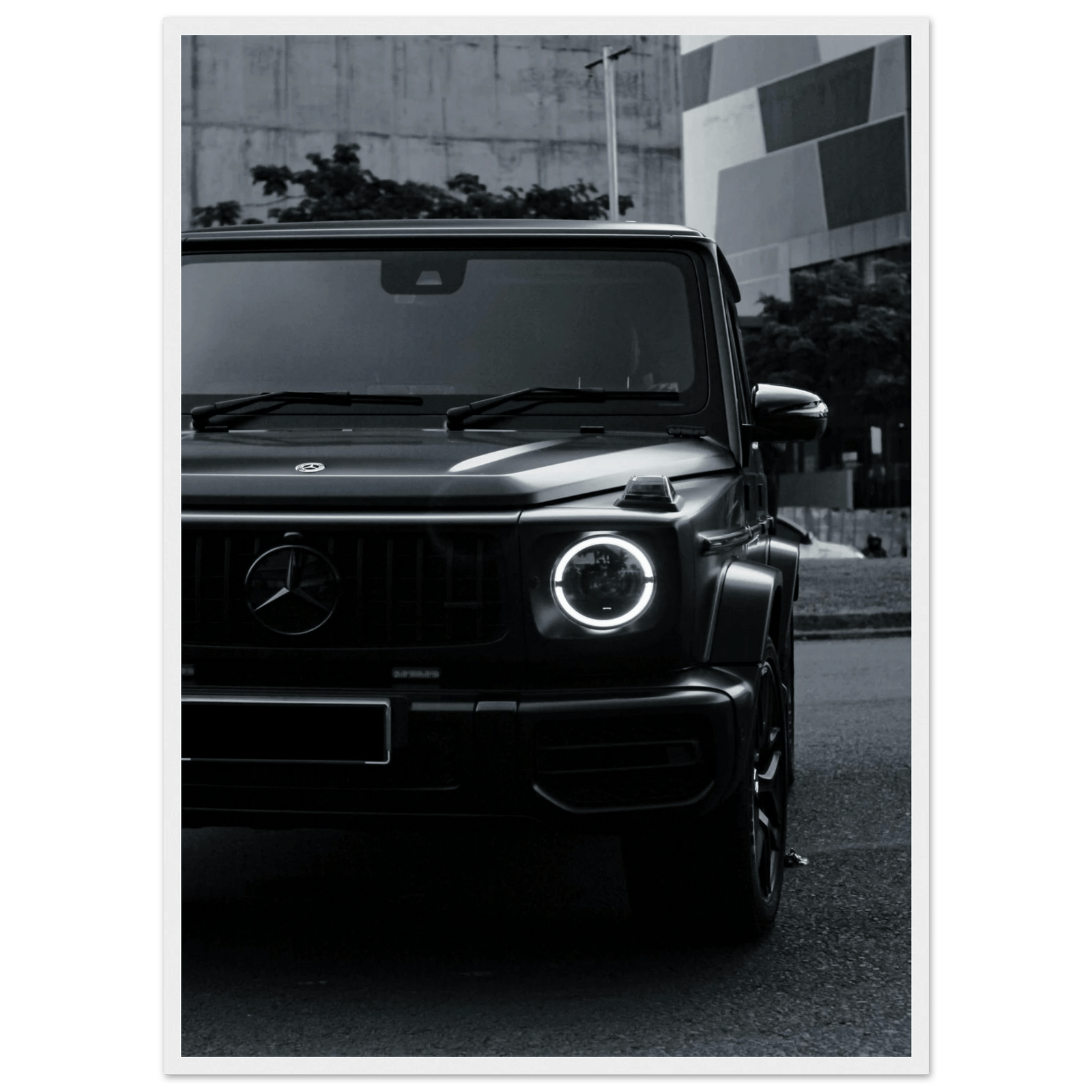 Tableau Noir et Blanc Mercedes - The Art Avenue