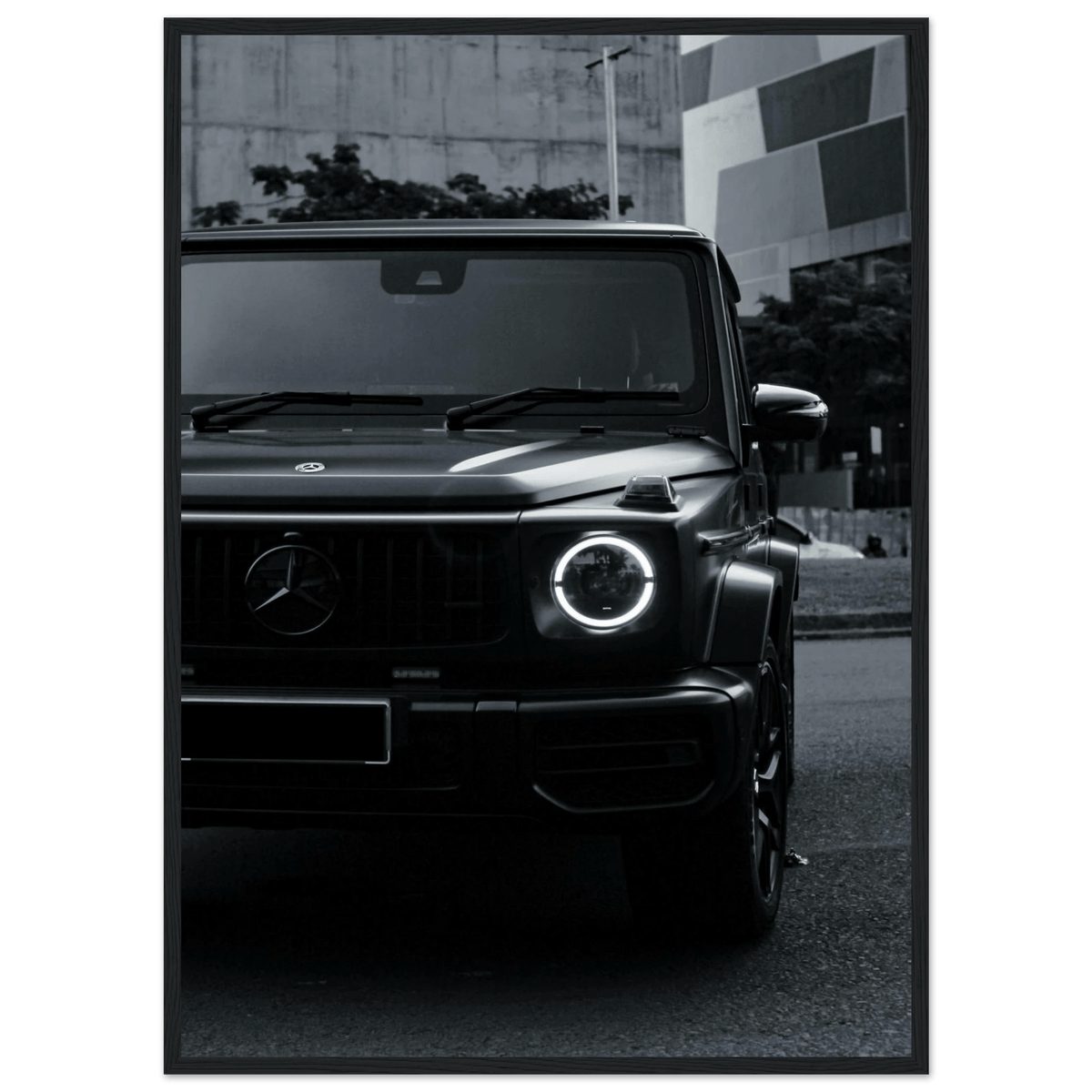 Tableau Noir et Blanc Mercedes - The Art Avenue