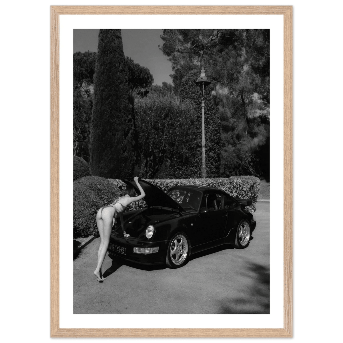 Tableau Noir et Blanc Porsche 911 Riviera - The Art Avenue