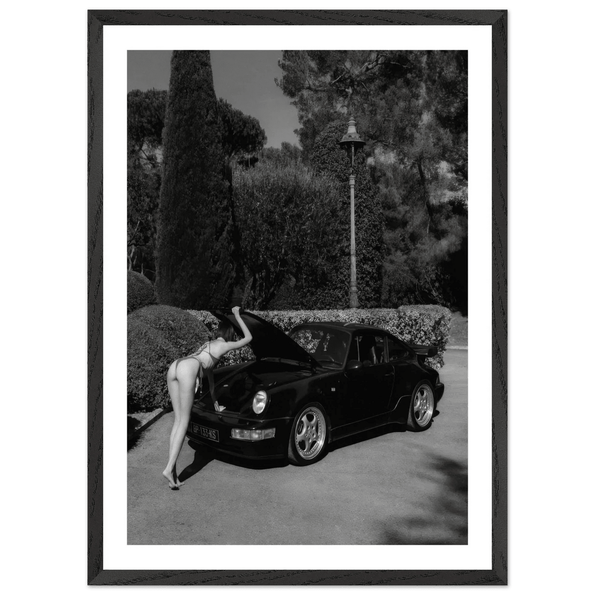 Tableau Noir et Blanc Porsche 911 Riviera - The Art Avenue