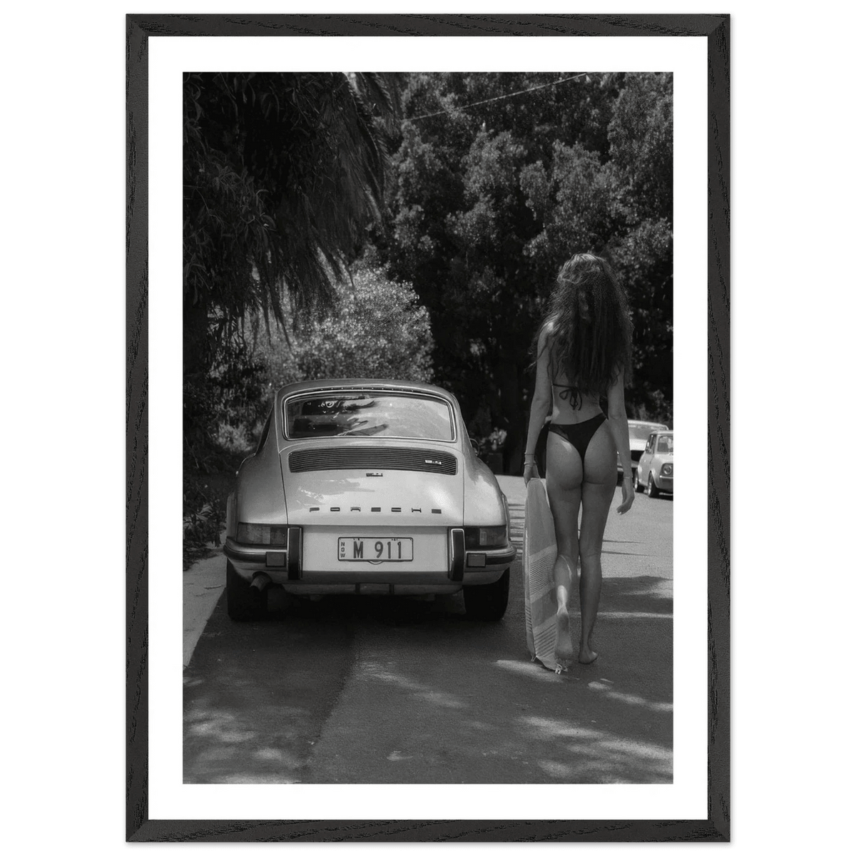 Tableau Noir et Blanc Porsche 911 Vintage - The Art Avenue