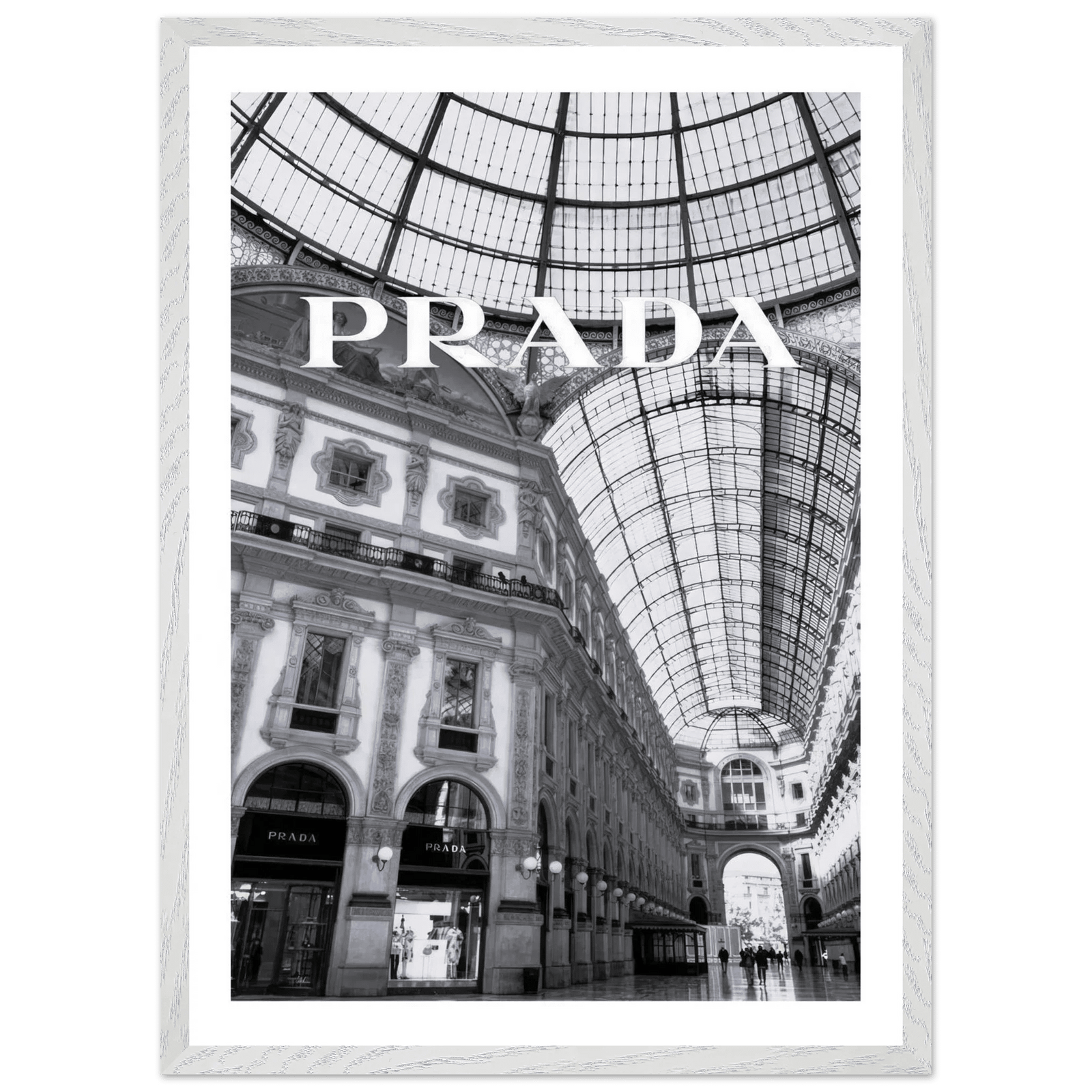 Tableau Noir et Blanc Prada Milan - The Art Avenue