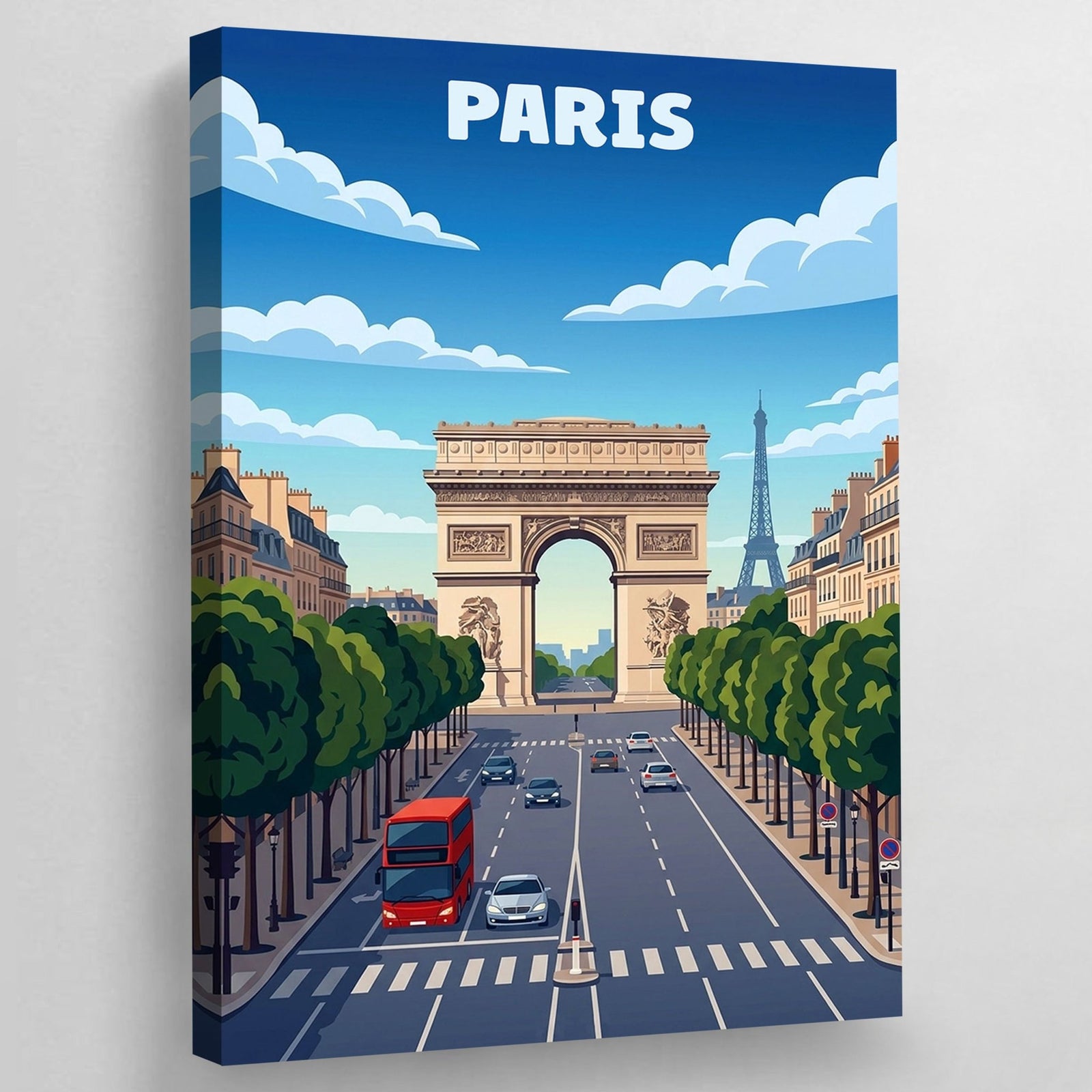 Tableau Paris Arc de Triomphe Illustration - The Art Avenue