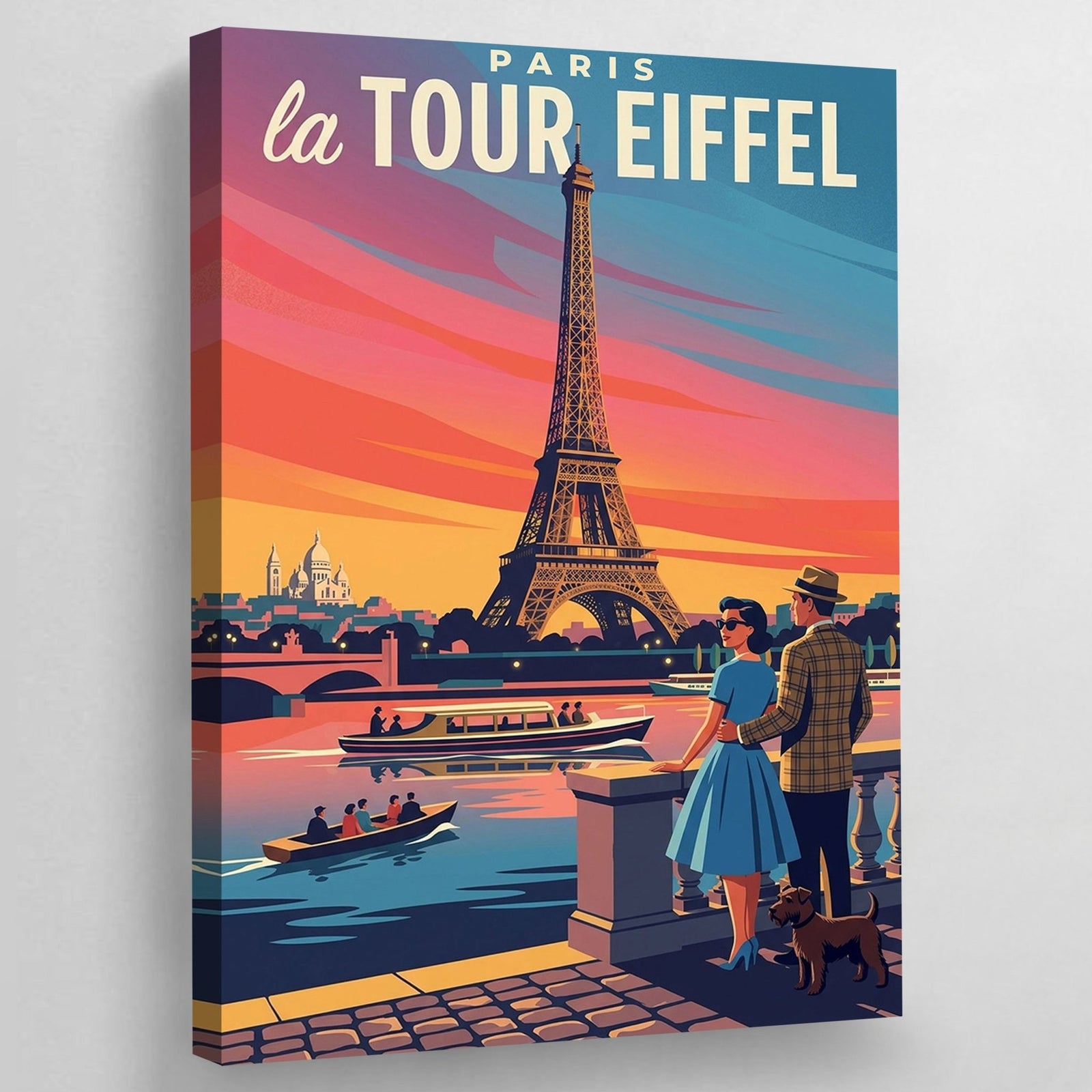 Tableau Paris La Tour Eiffel Vintage - The Art Avenue