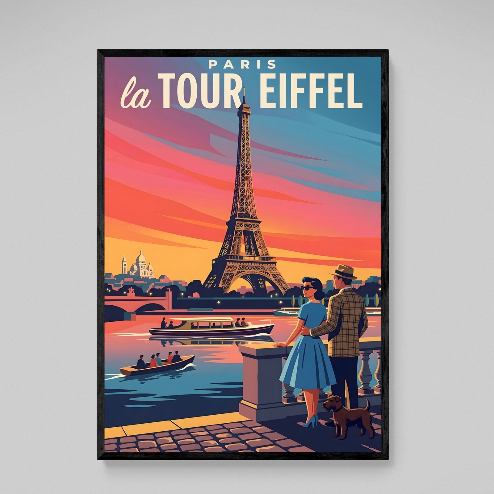 Tableau Paris La Tour Eiffel Vintage - The Art Avenue