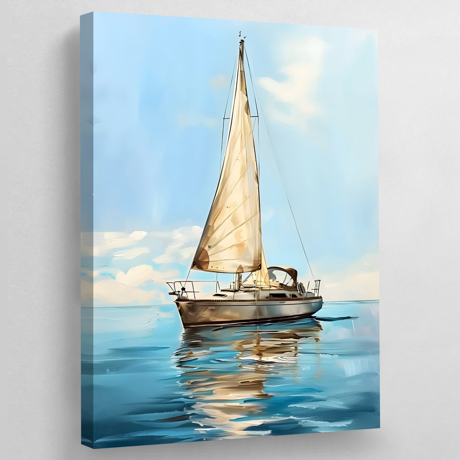 Tableau Peinture Voilier Moderne - The Art Avenue