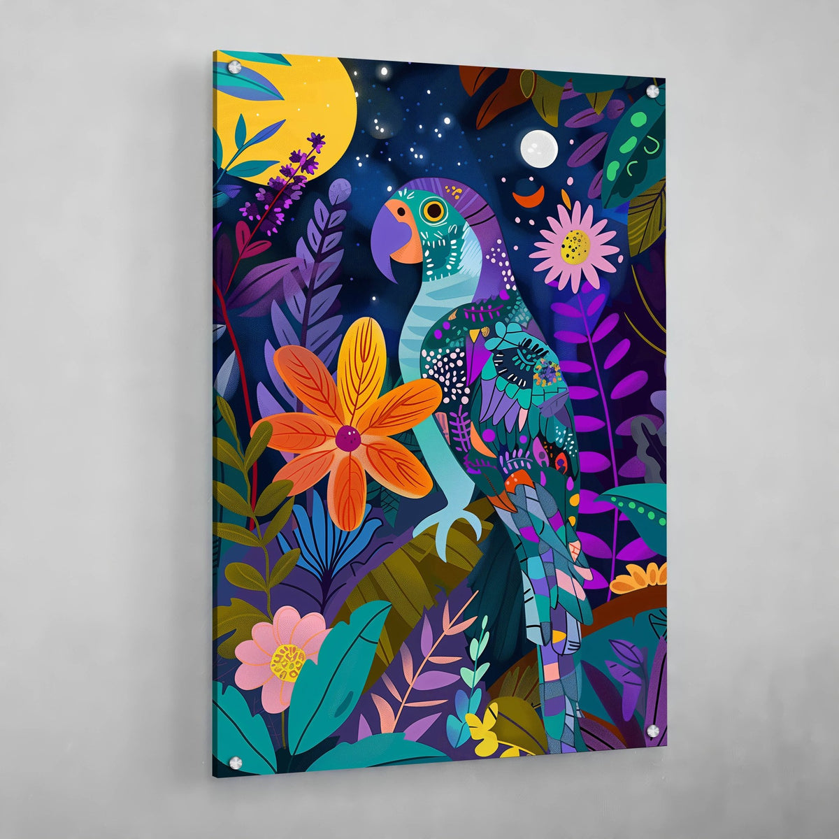 Tableau Perroquet Coloré - The Art Avenue
