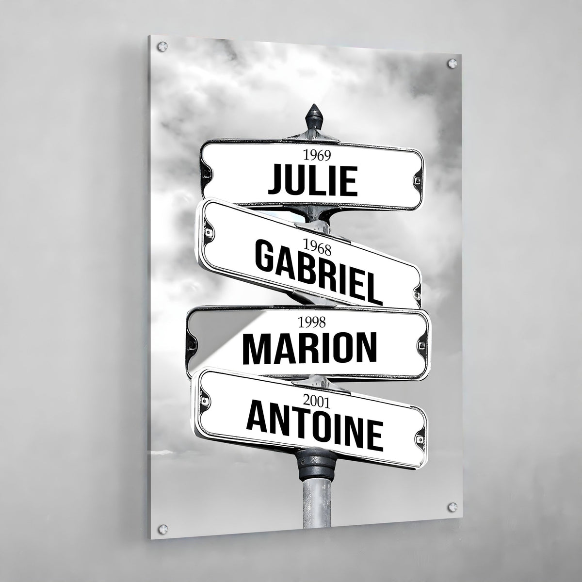Tableau Personnalisé Famille Prénom - The Art Avenue